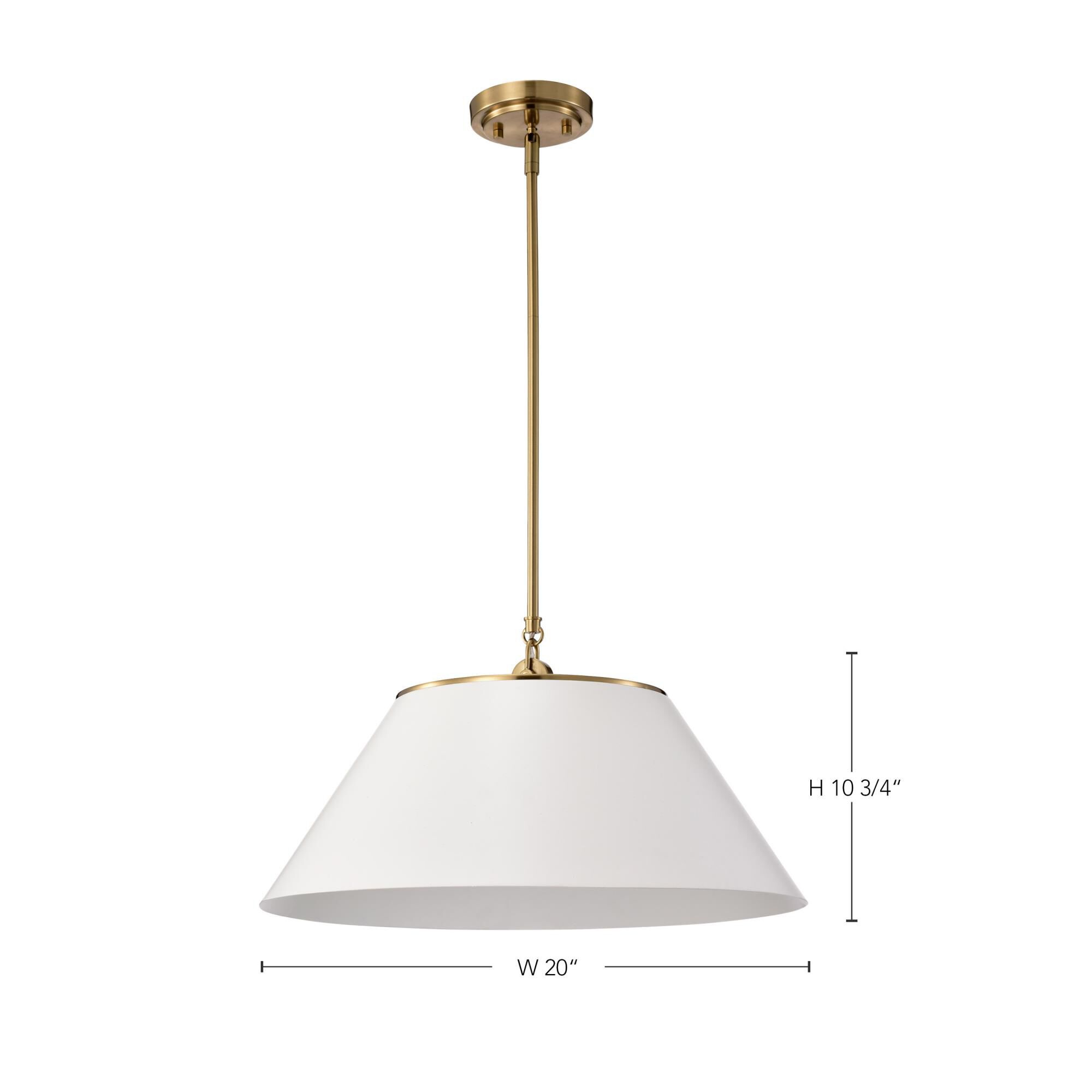 Dover 20 Inch Large Pendant by Nuvo Lighting
