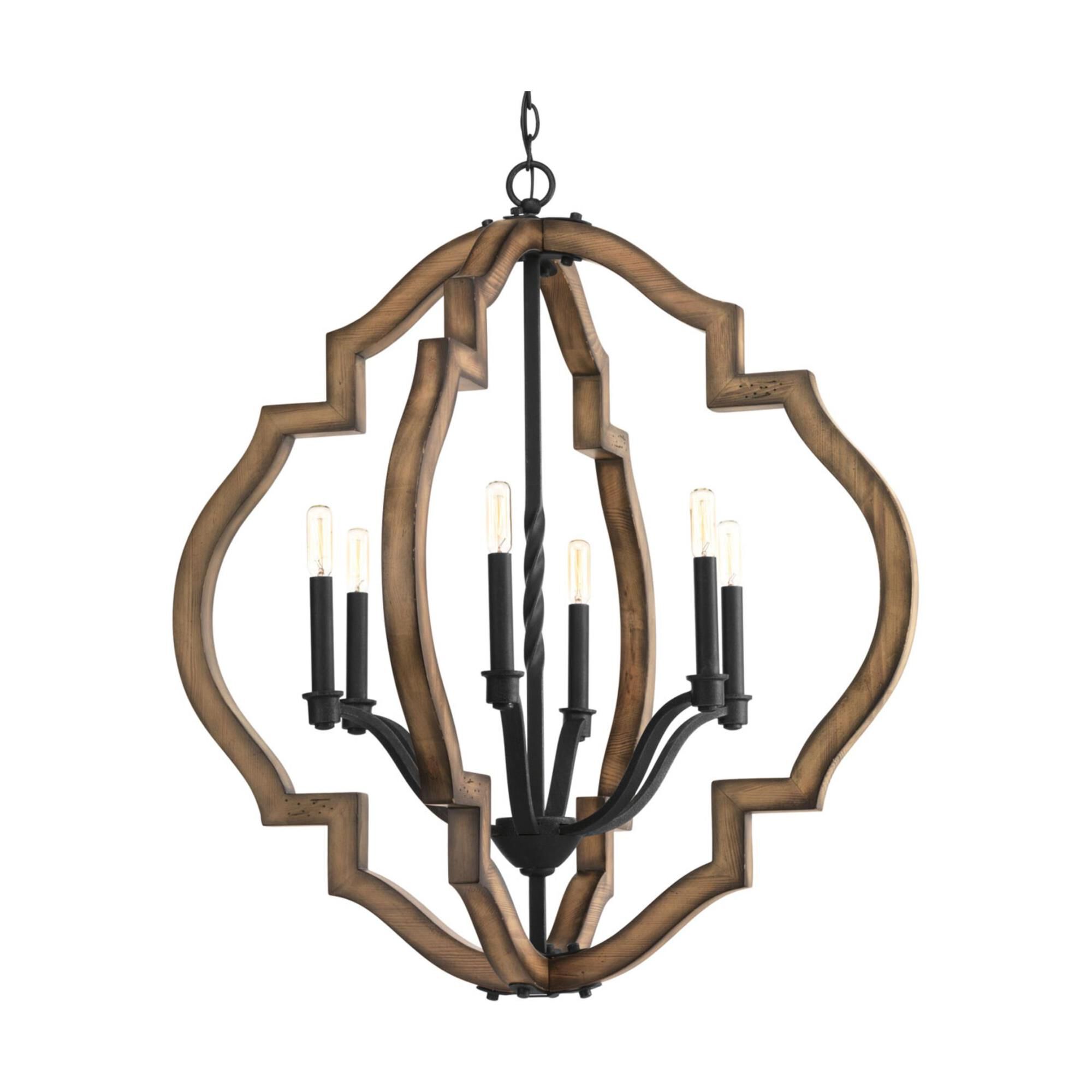 30 Inch 6 Light Chandelier by Progress Lighting