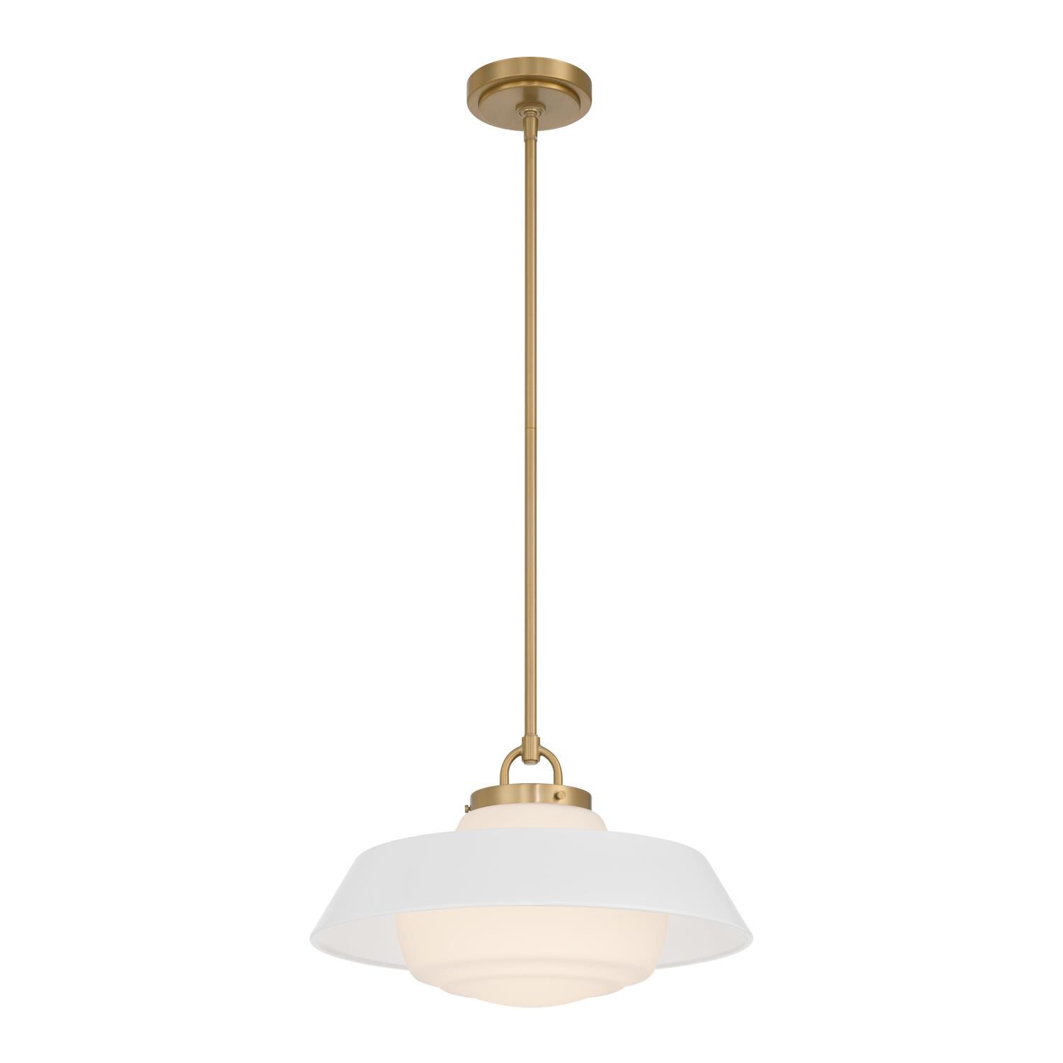 Shown in Vibrant Gold finish and Steel glass and Steel shade