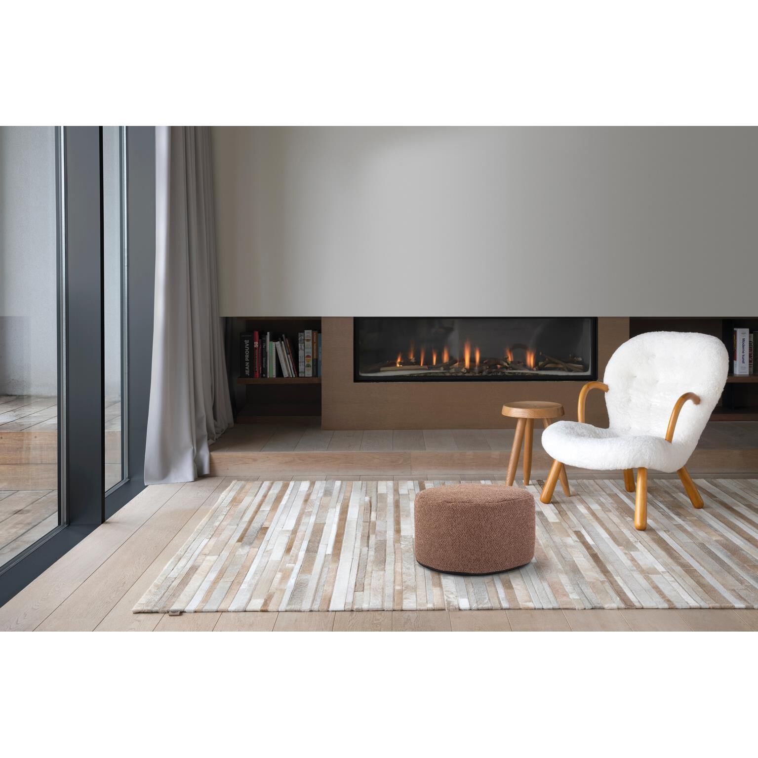 The Panama Pouf  Ottoman by Howard Elliott Collection