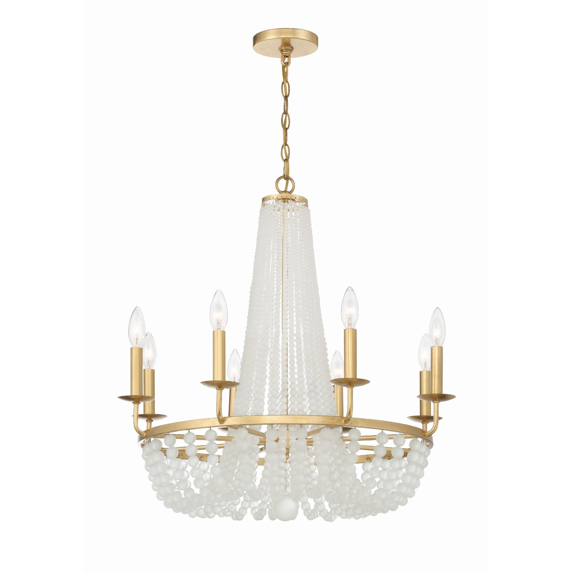 Bella 26 Inch 8 Light Chandelier by Crystorama