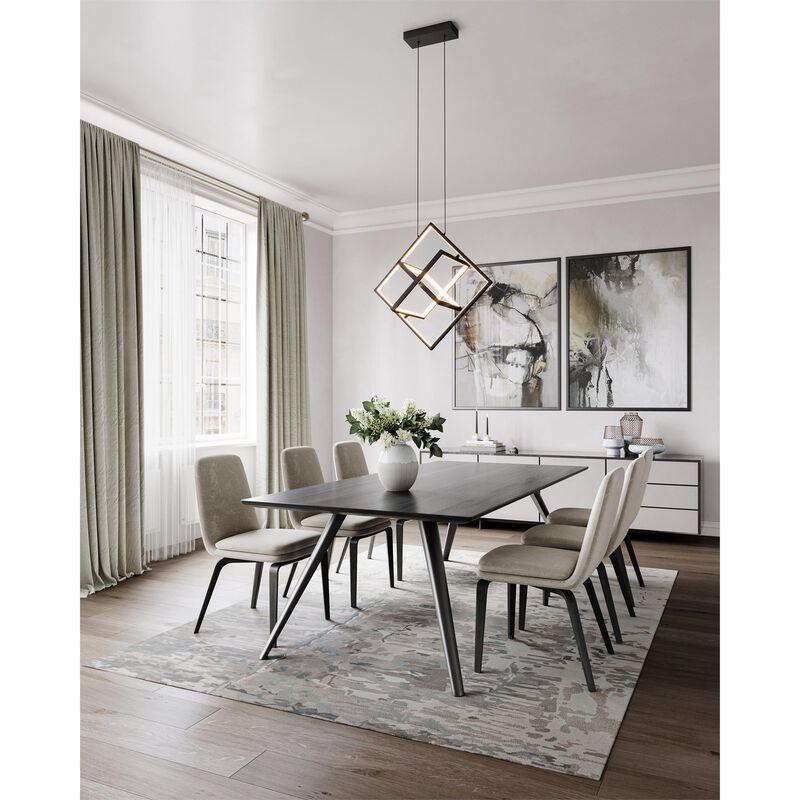 Graymar 19 Inch 3 Light LED Linear Suspension Light by Artcraft