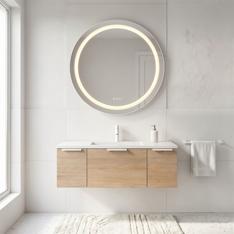 Mera 30 Inch LED Lighted Mirror by Generation Lighting