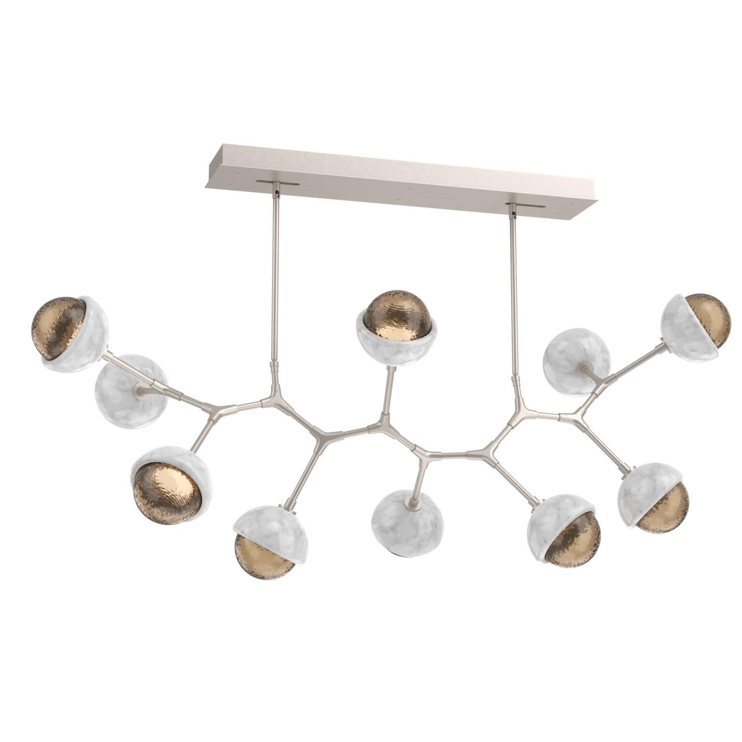 Levi Wilson Cabochon 56 Inch Linear Suspension Light by Hammerton Studio