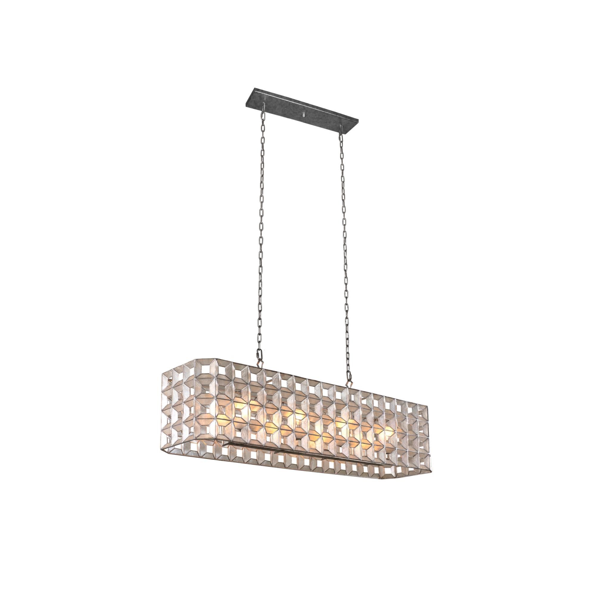 Prado 46 Inch 8 Light Linear Suspension Light by Kalco Lighting