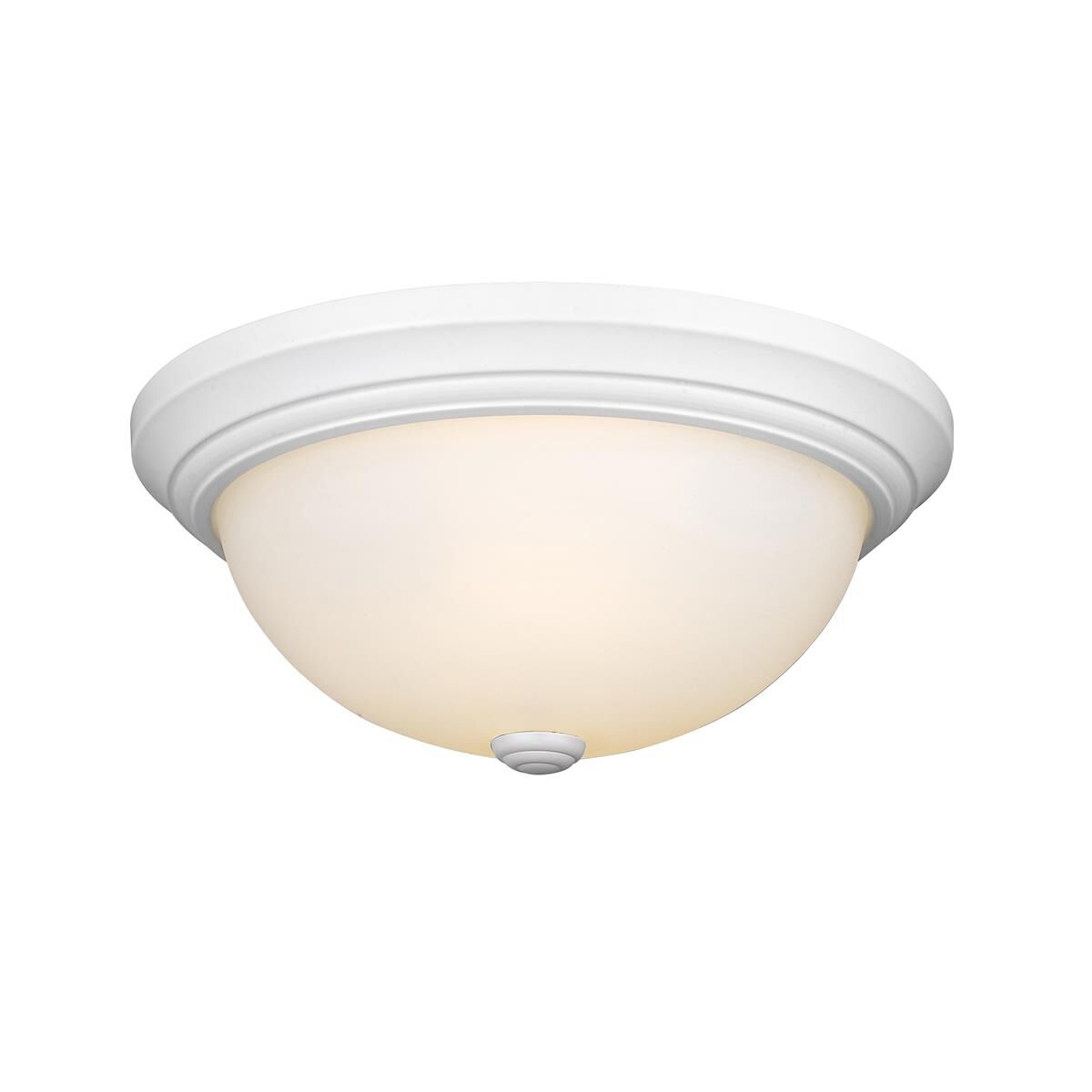 Shown in White finish and Etched White glass