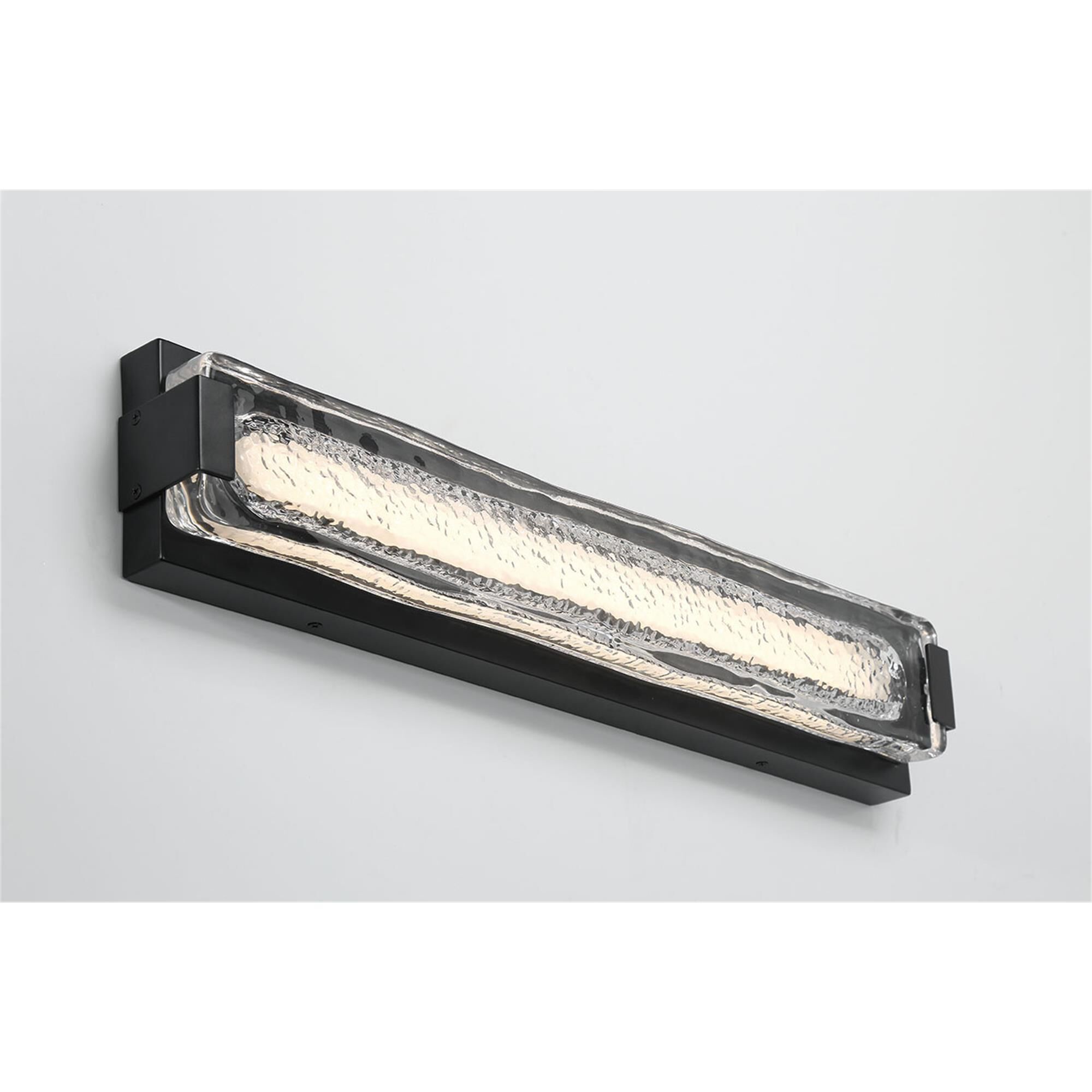 Shown in Matte Black finish and Clear glass