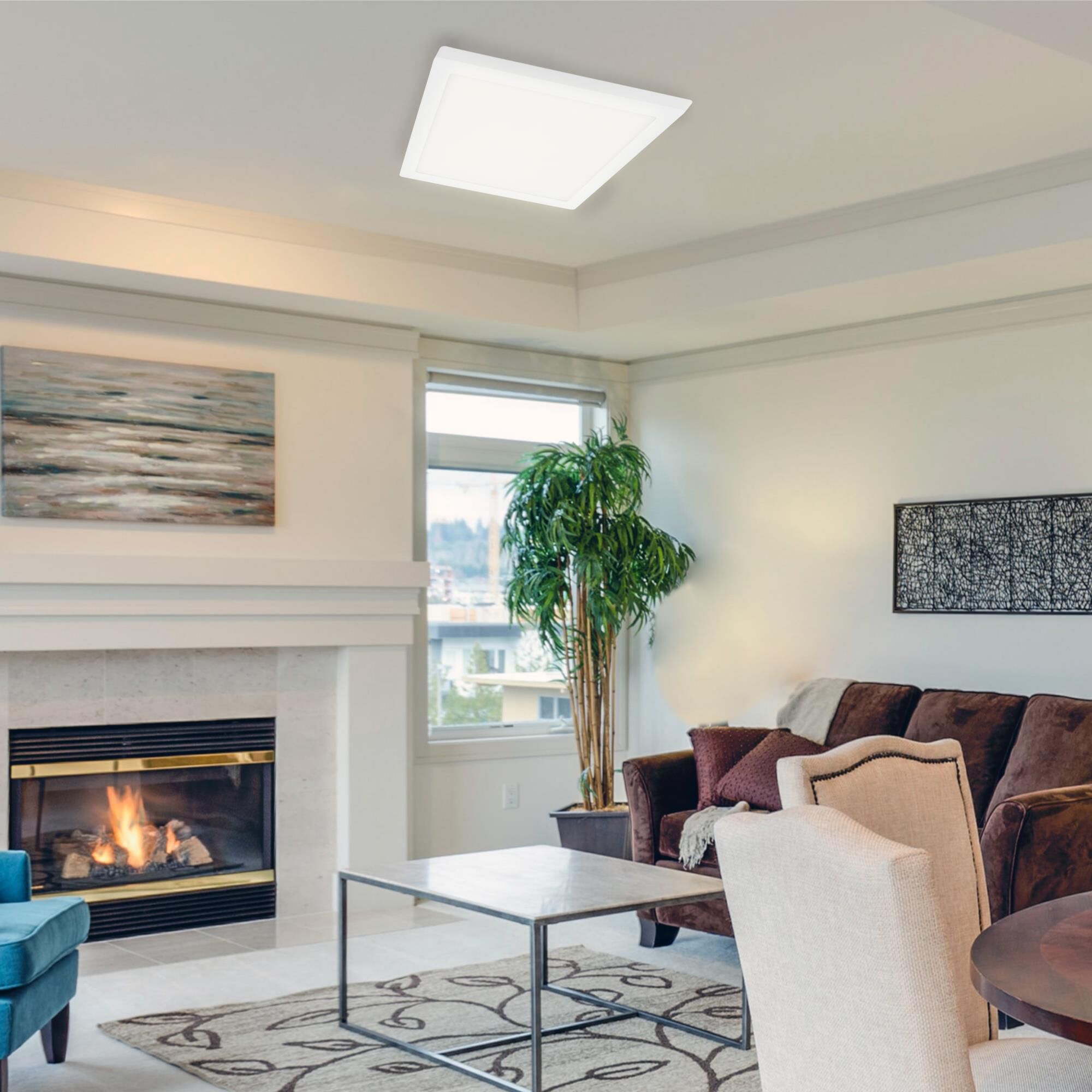 Shown in White finish and White Acrylic shade