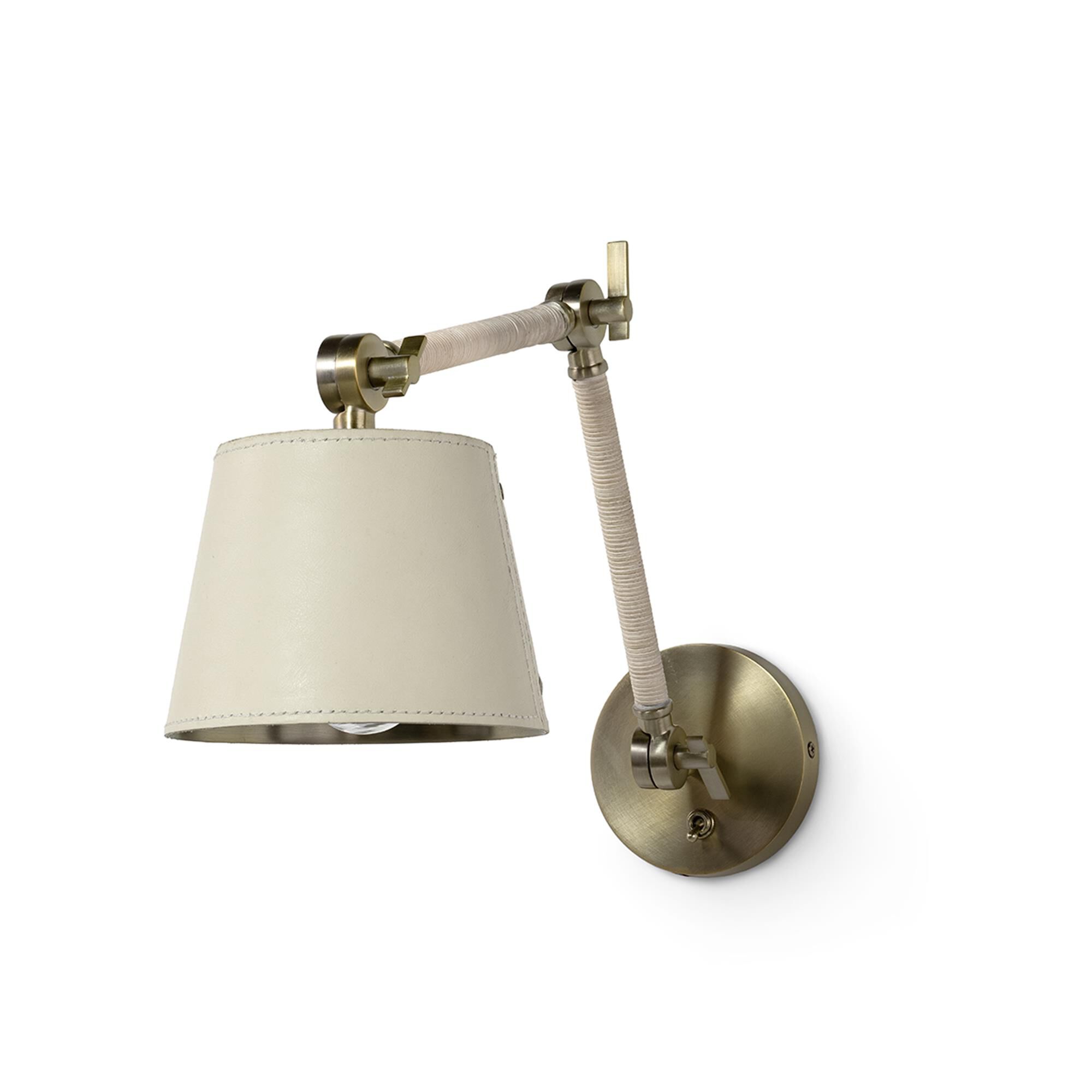 Hendrick 13 Inch Wall Swing Lamp by Palecek