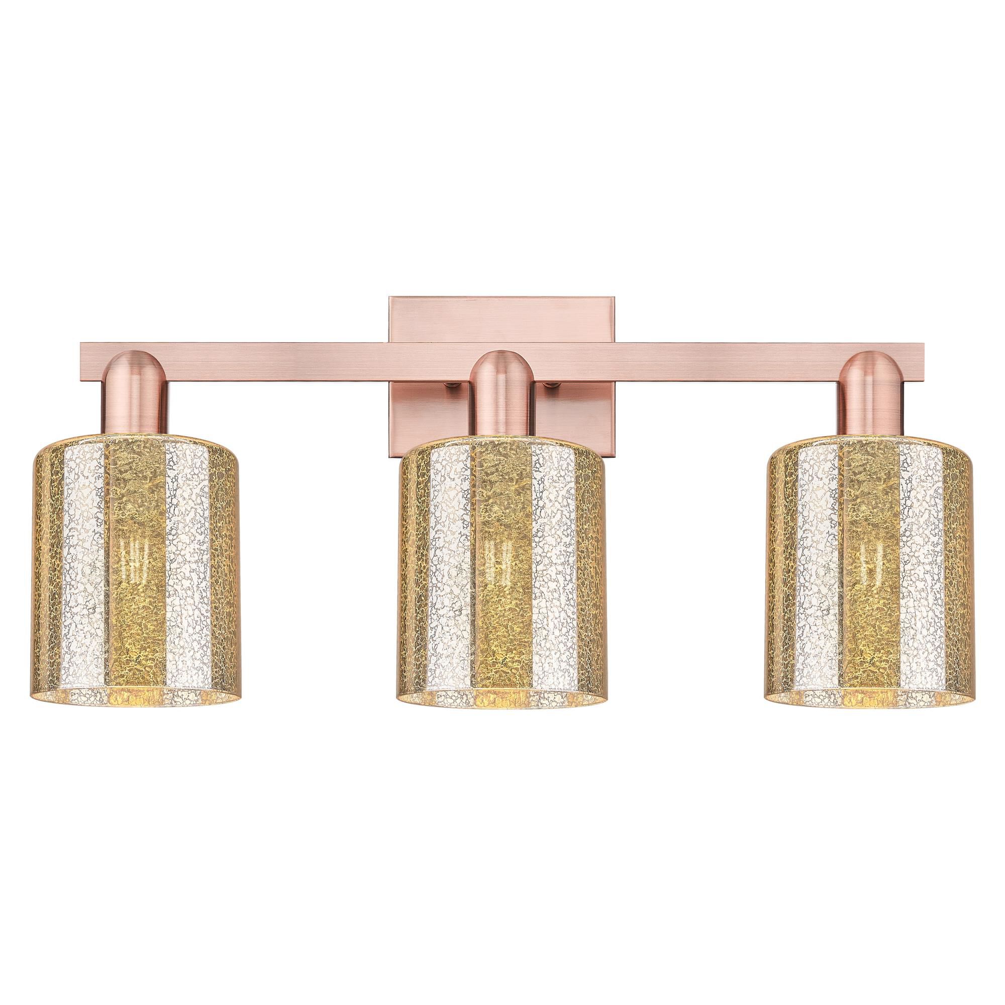 Shown in Antique Copper finish and Mercury glass