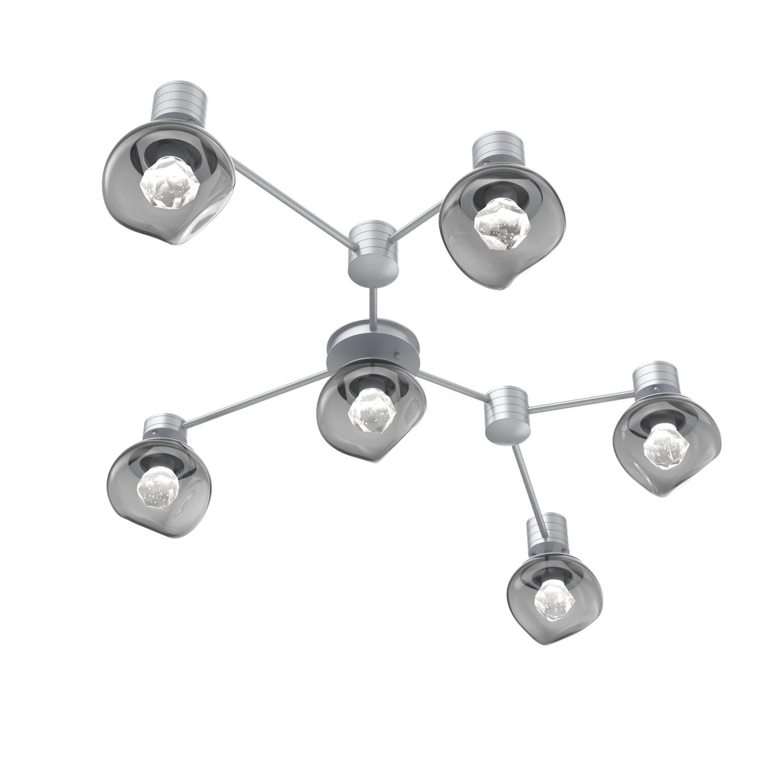 Levi Wilson Luna 37 Inch Semi Flush Mount by Hammerton Studio