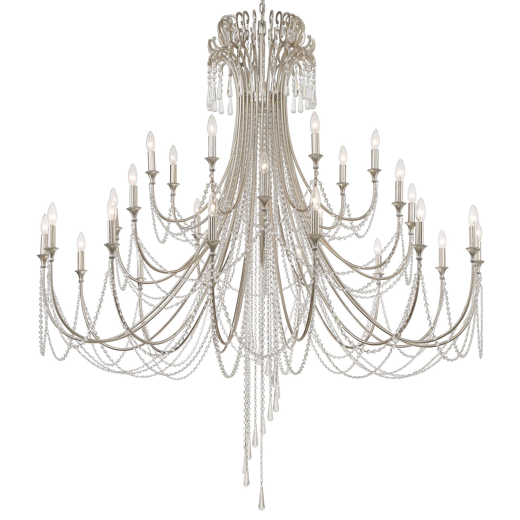 Arcadia 61 Inch 28 Light Chandelier by Crystorama