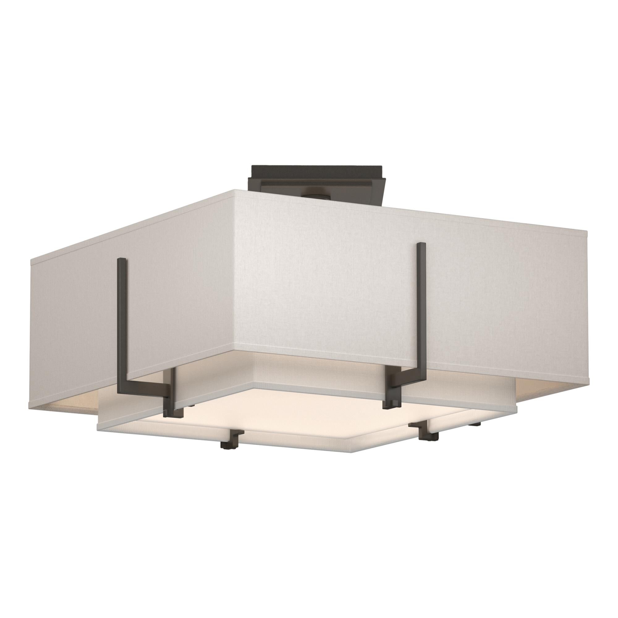 Exos 16 Inch 2 Light Semi Flush Mount by Hubbardton Forge