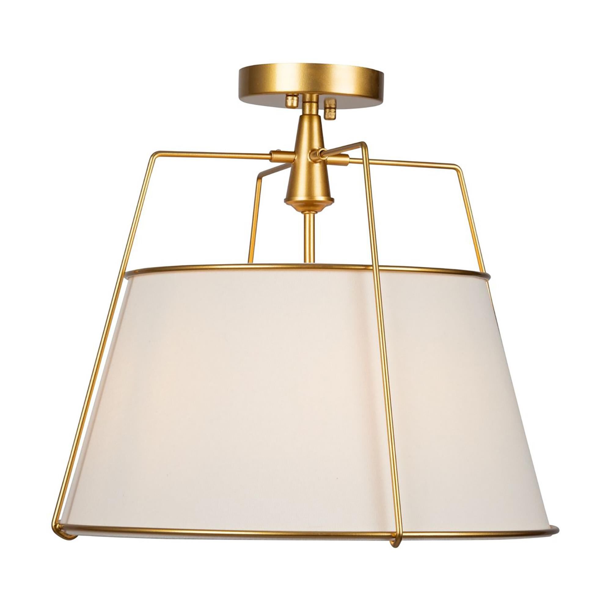 Steven Sabados (S&C) Pullman 17 Inch 3 Light Semi Flush Mount,
