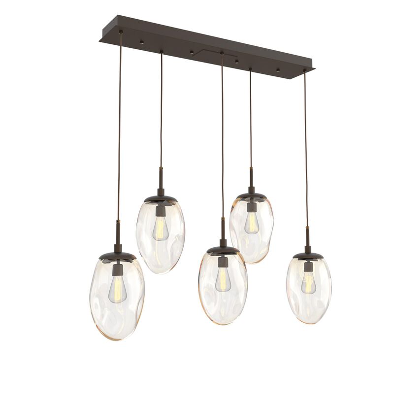 Levi Wilson Nebula 39 Inch 5 Light Linear Suspension Light by Hammerton Studio