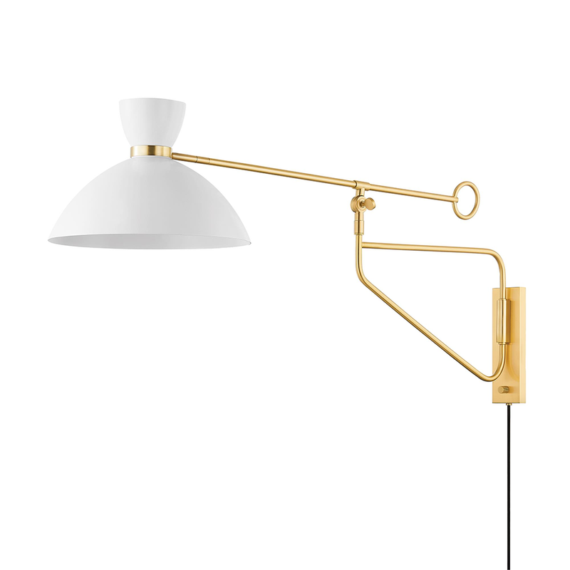 Cranbrook Large Wall Swing Lamp by Hudson Valley Lighting