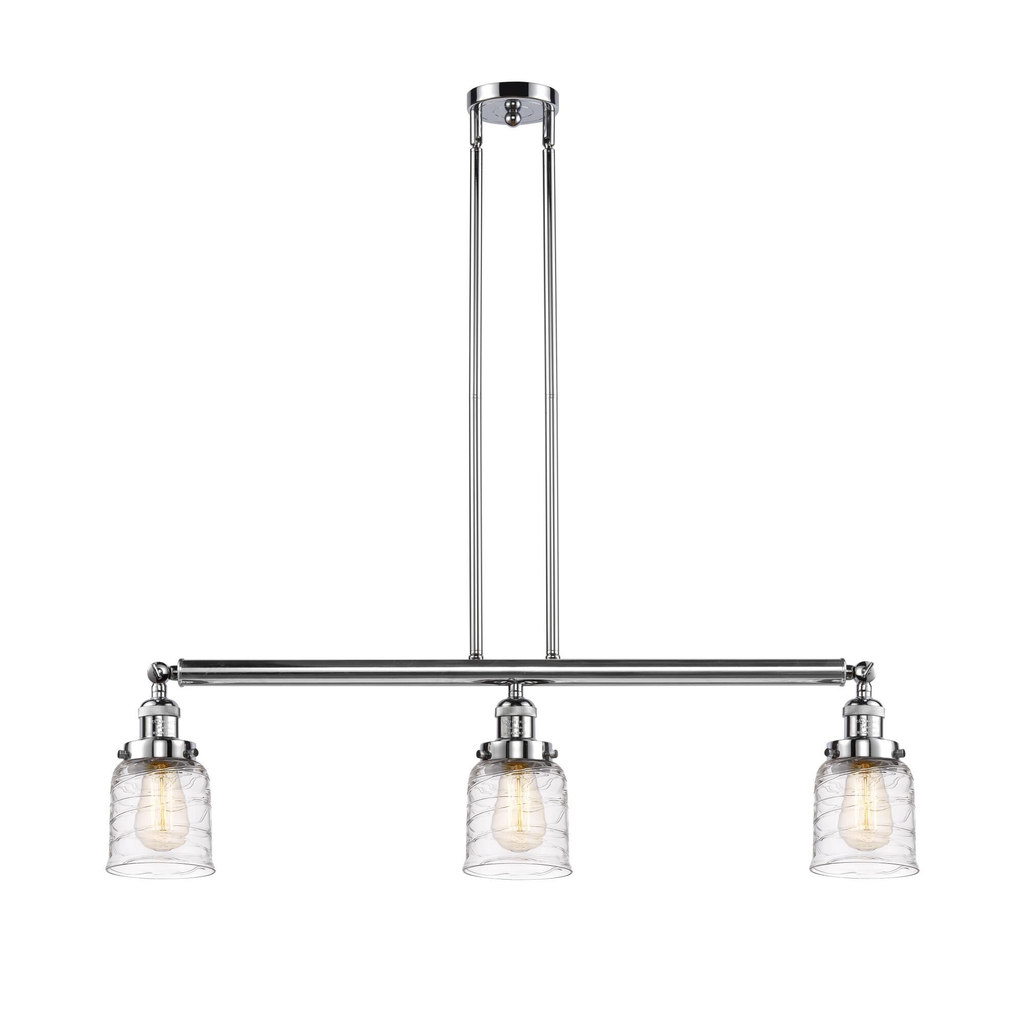Bruno Marashlian Small Bell 36 Inch 3 Light Linear Suspension Light by Innovations Lighting