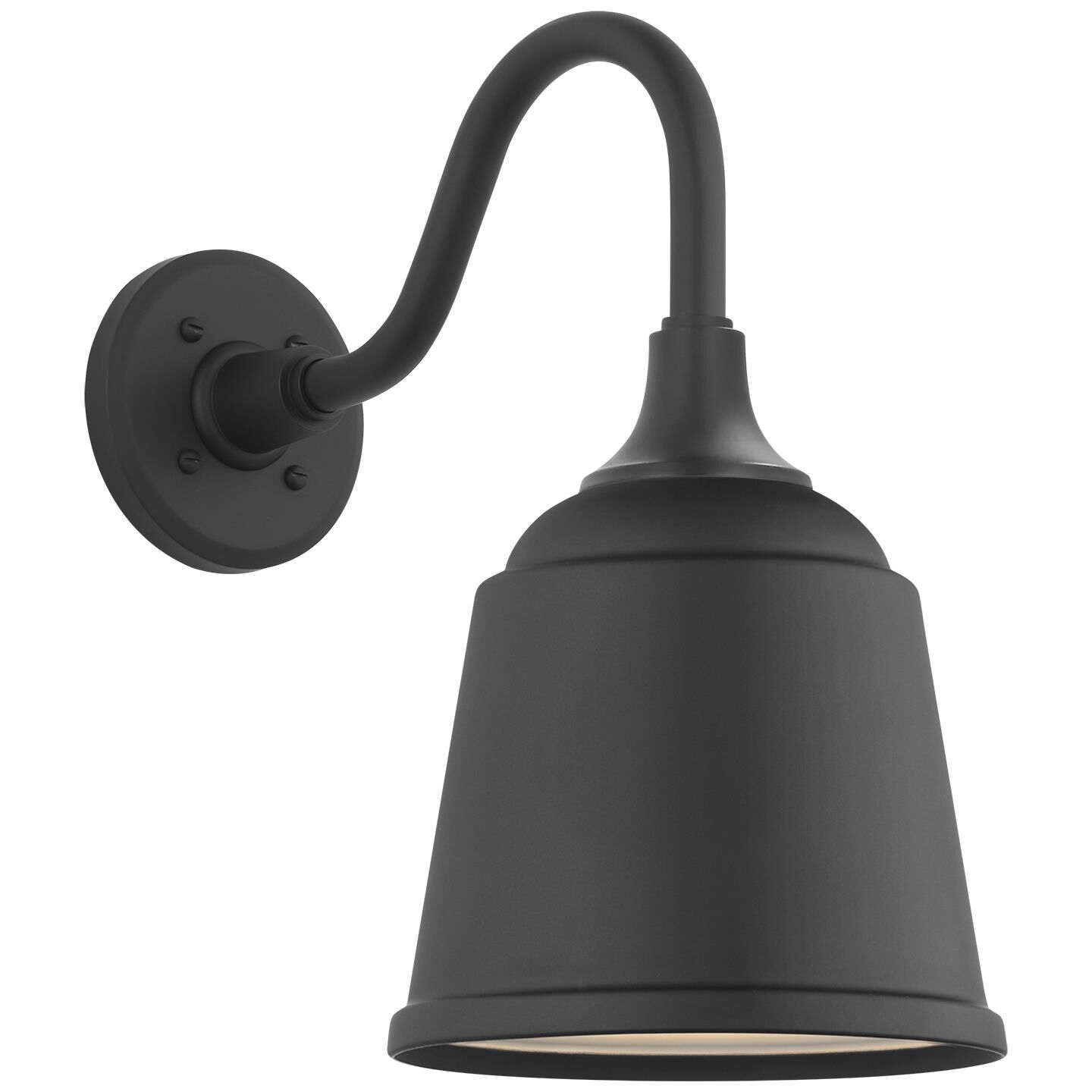 Shown in Matte Black finish and Matte Black Rockhouse shade