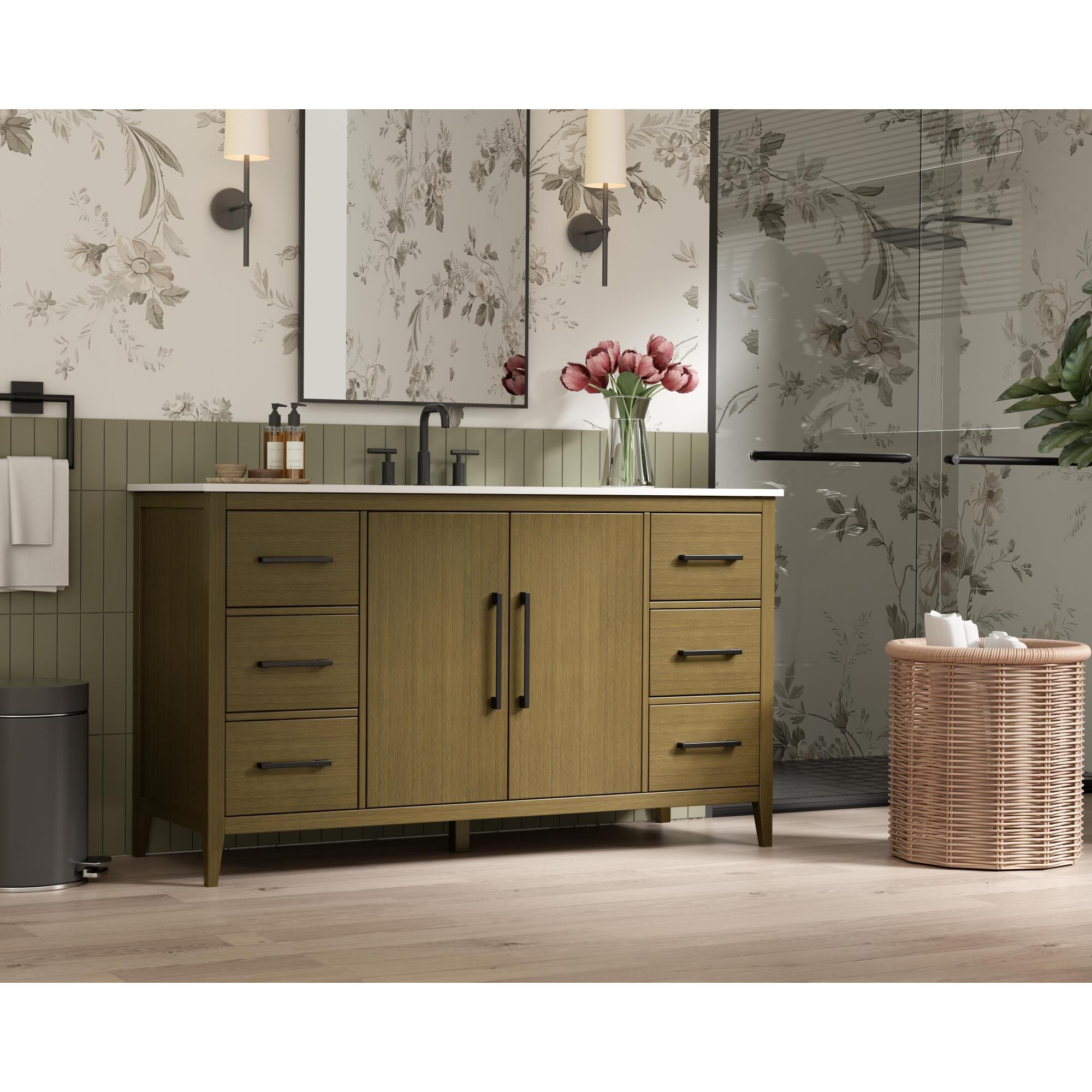 Shown in Chestnut Brown finish