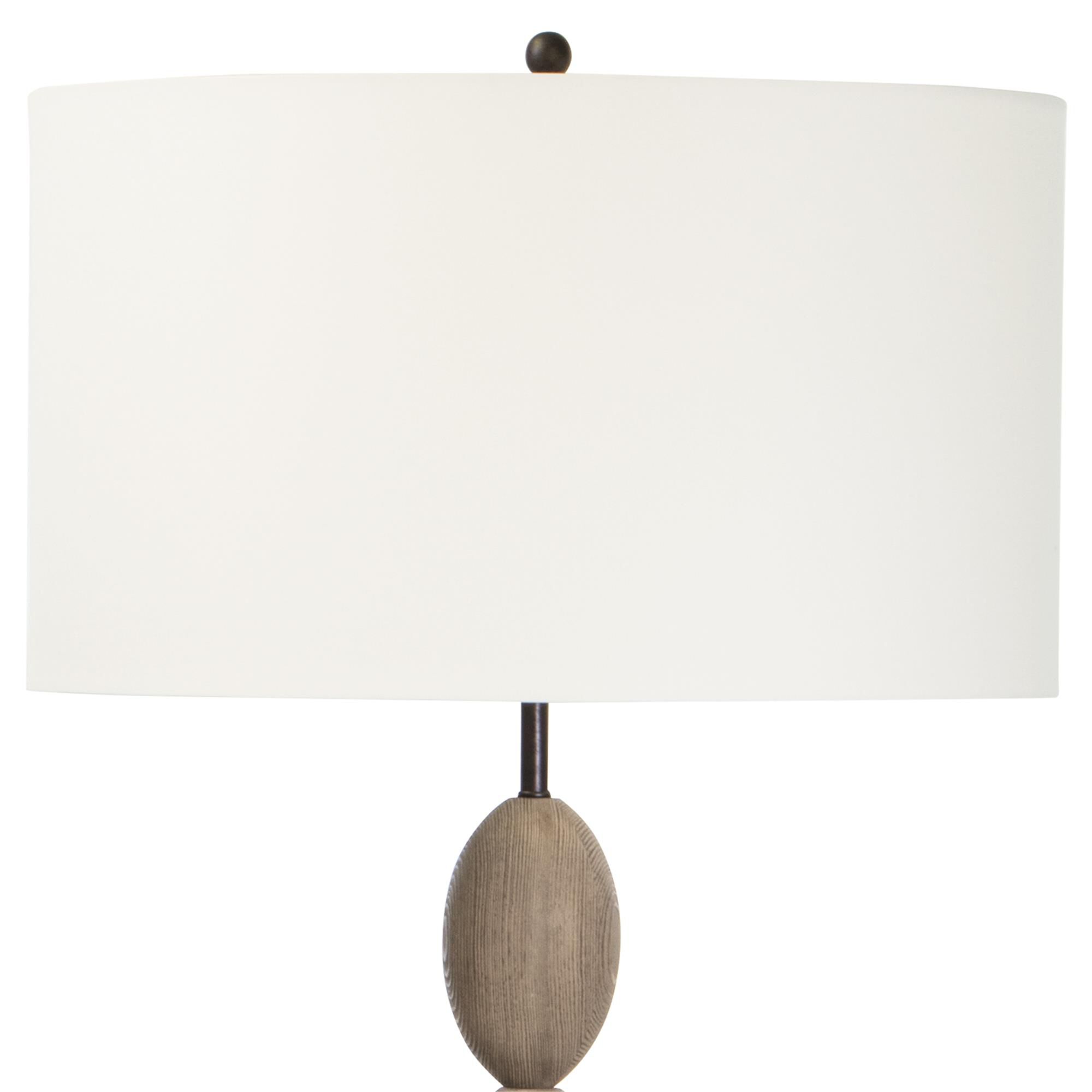 Shown in Natural finish and Linen shade