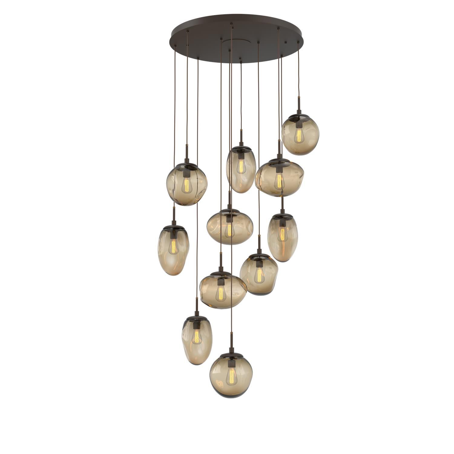 Levi Wilson Nebula 37 Inch 11 Light Multi Light Pendant by Hammerton Studio