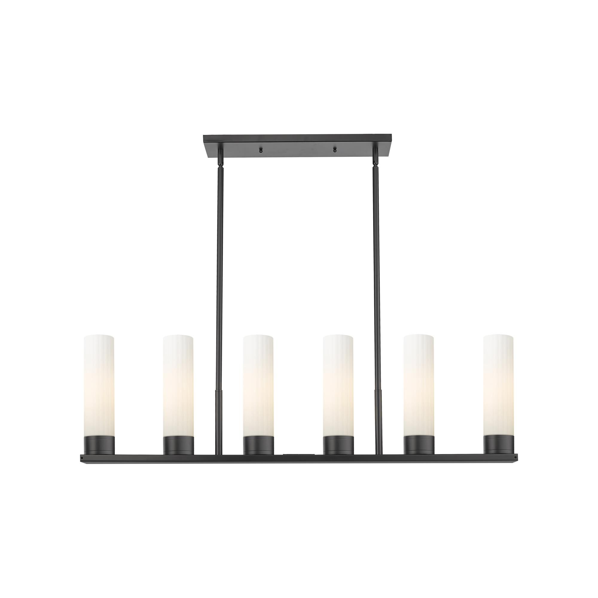 Shown in Matte Black finish and Matte White glass