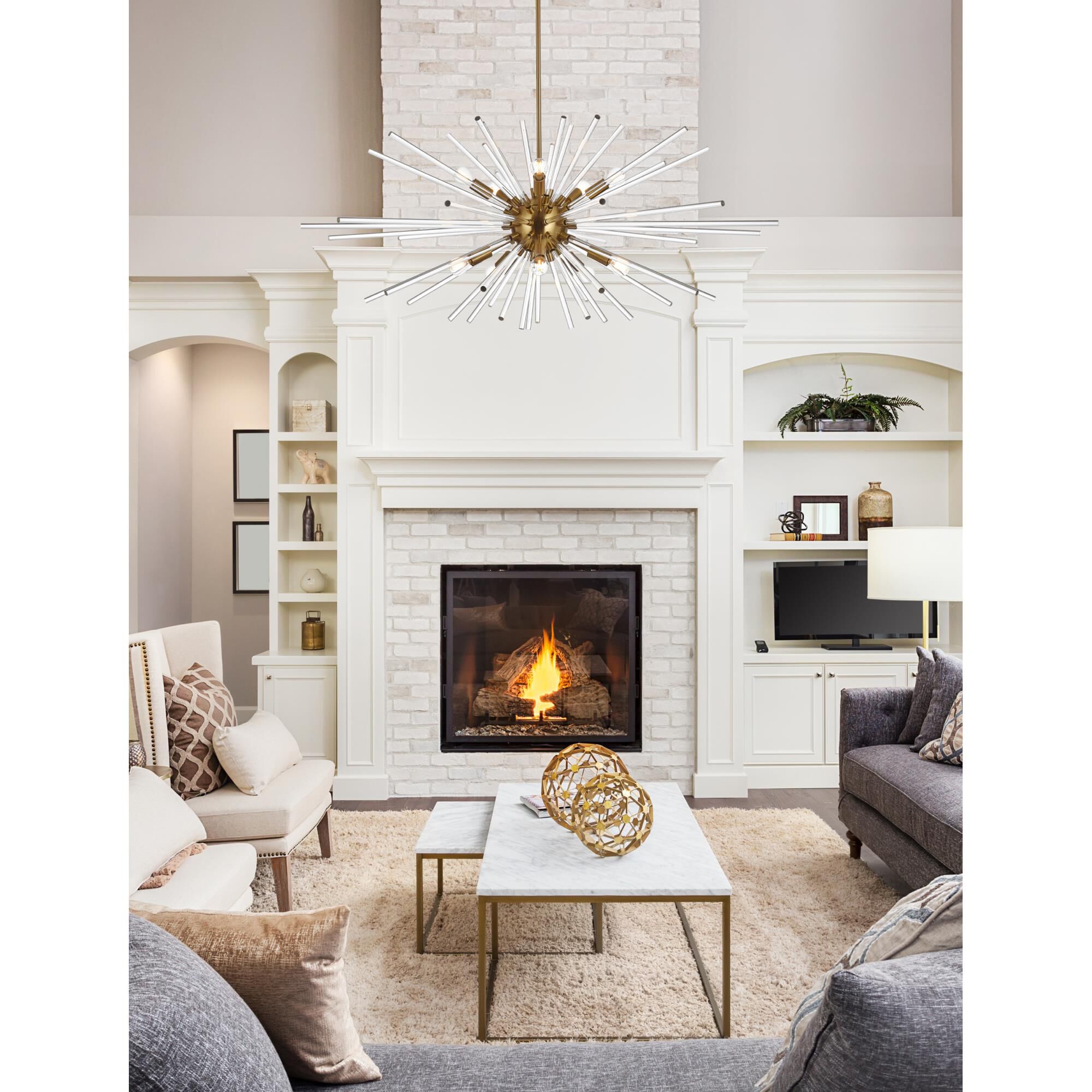 Sienna 46 Inch 10 Light Chandelier by Elegant Lighting