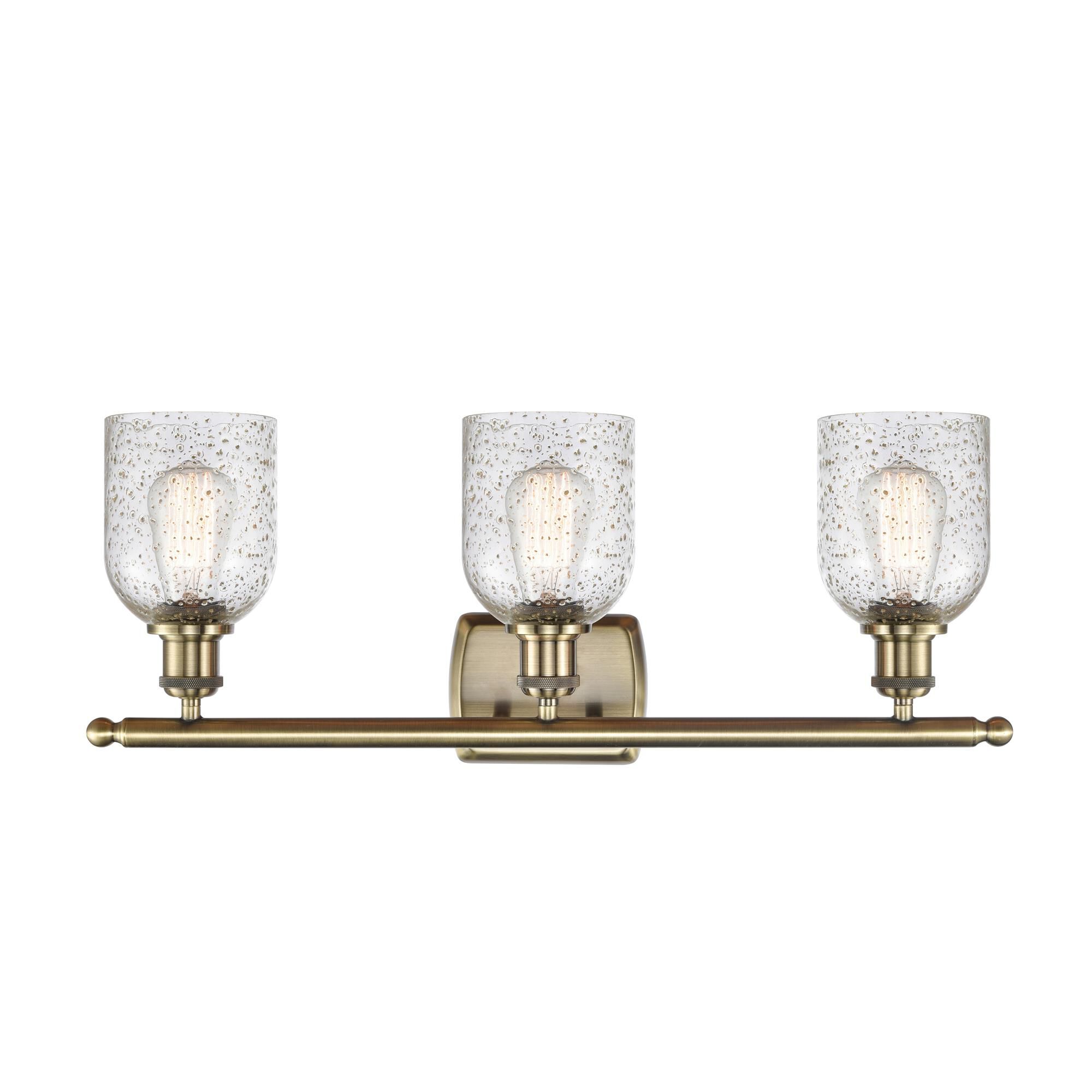 Shown in Antique Brass finish and Mica glass