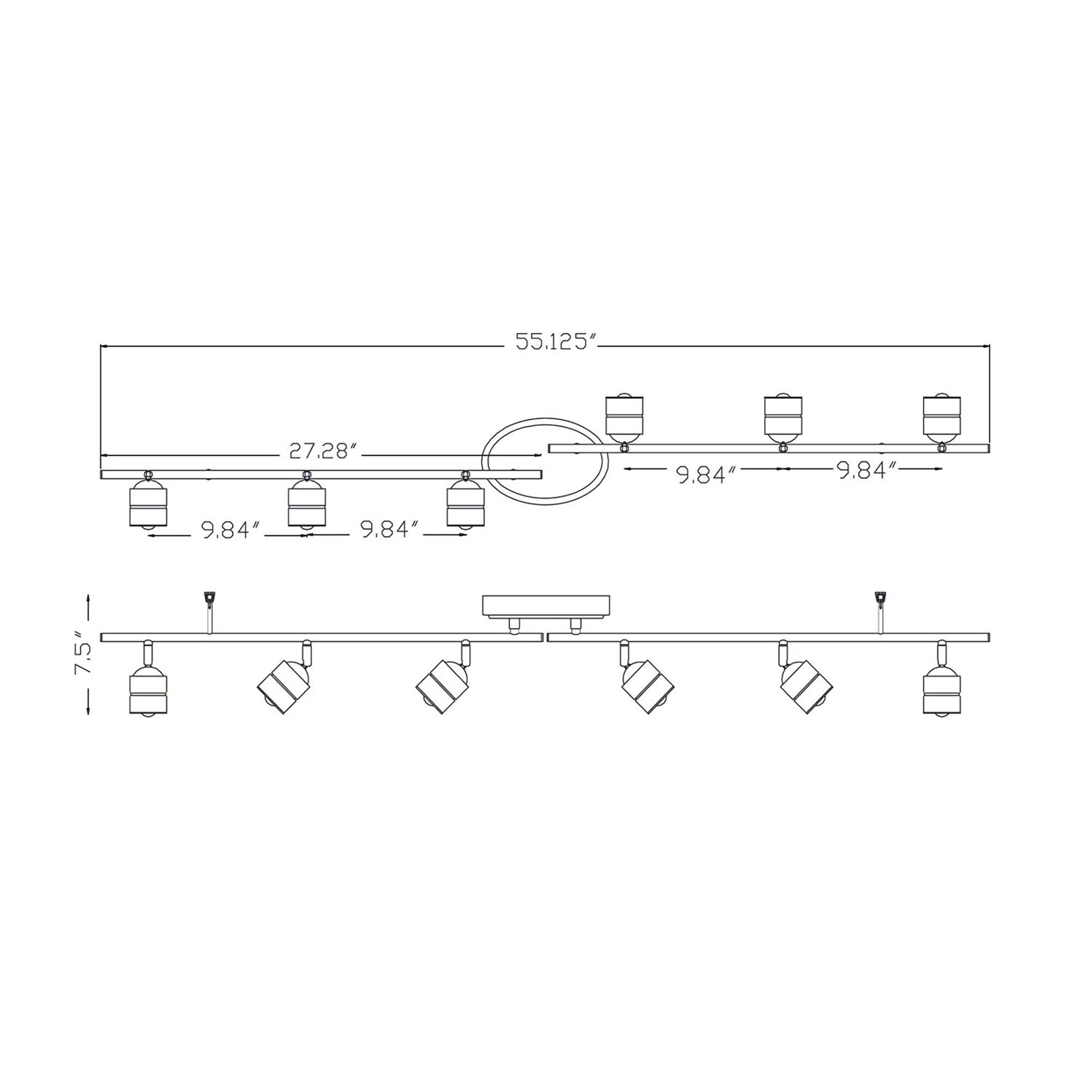 Shown in Satin Nickel finish and Satin Nickel, Frosted Steel, Acrylic shade and No Accent accent