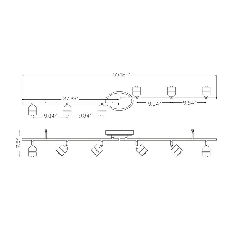 Core 55 Inch Rail Lighting Kit by AFX Lighting