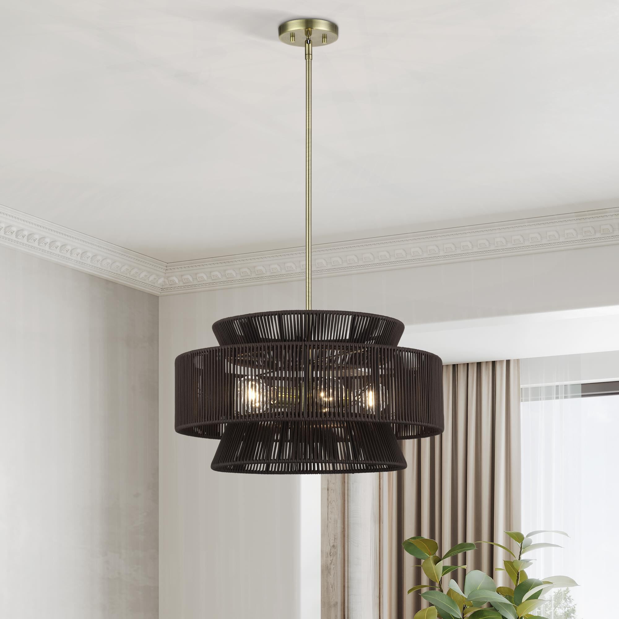 Florell 22 Inch Large Pendant by Livex Lighting