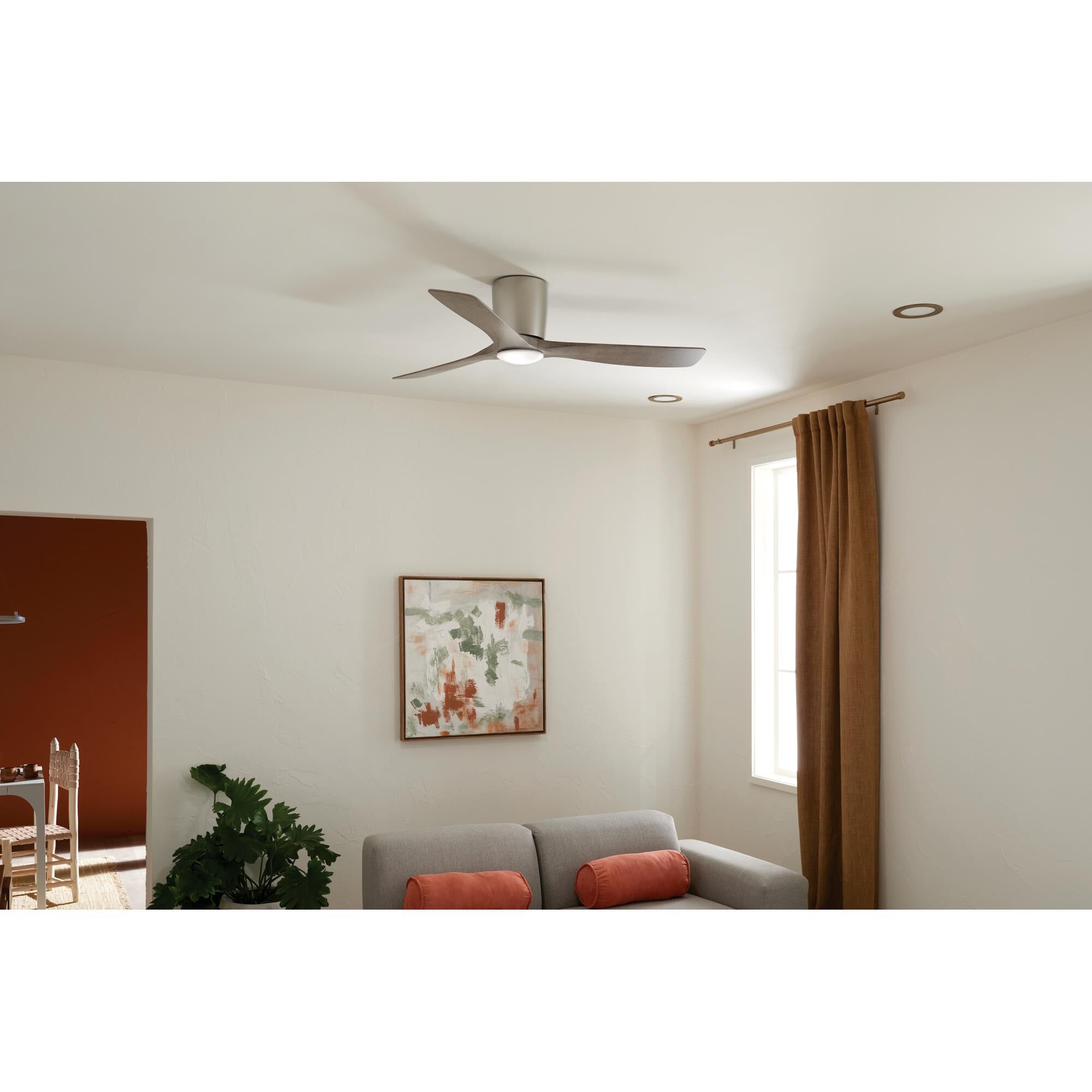Volos 54 Inch Flush Mount Fan with Light Kit by Kichler Lighting