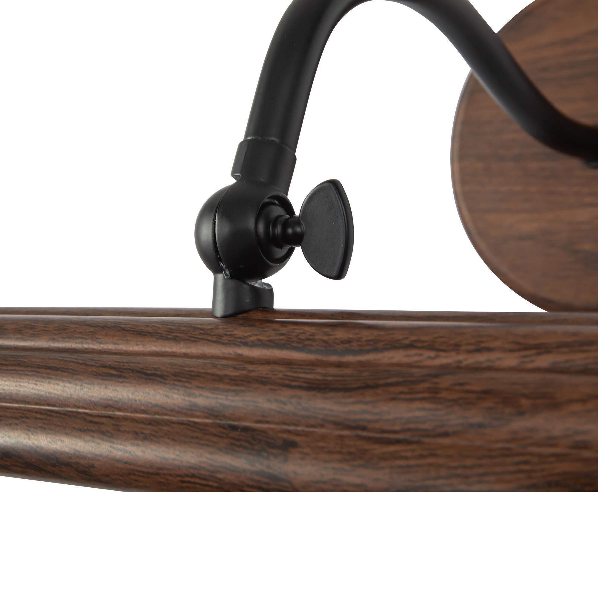 Shown in Walnut finish and Frosted Acrylic Diffuser glass and Aluminum shade