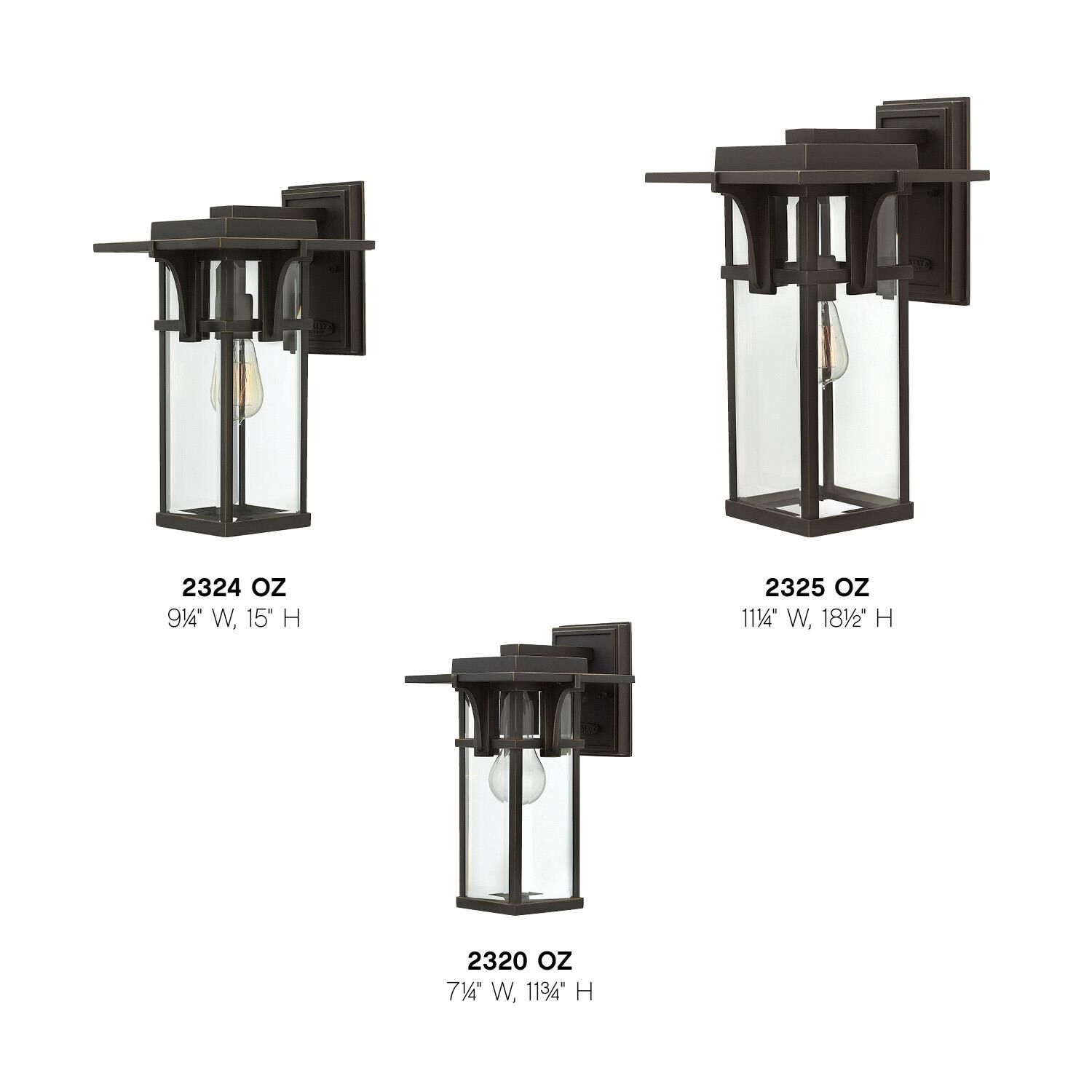 Hinkley Lighting Manhattan 18 Inch Tall Outdoor Wall Light
