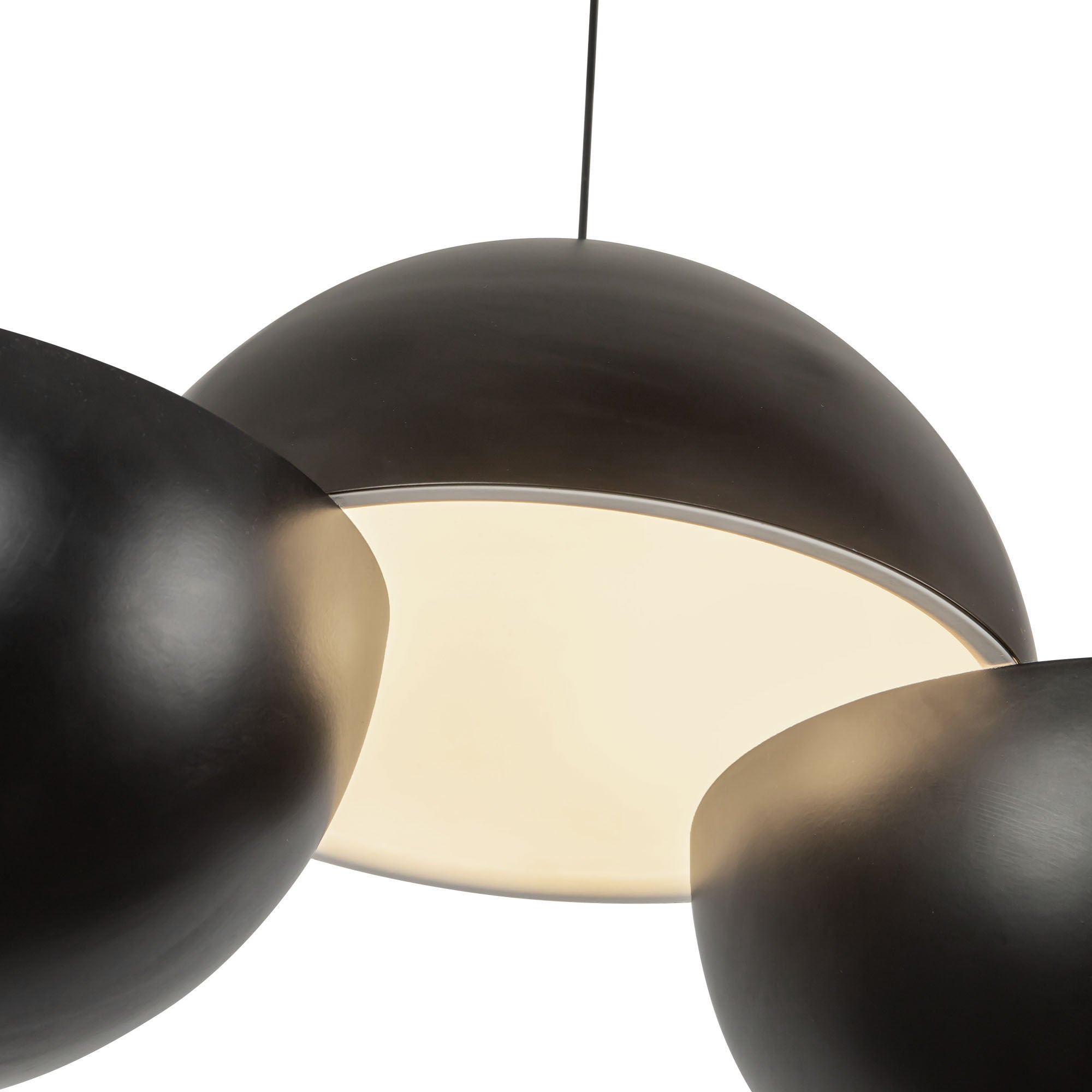 Shown in Black finish and Steel shade