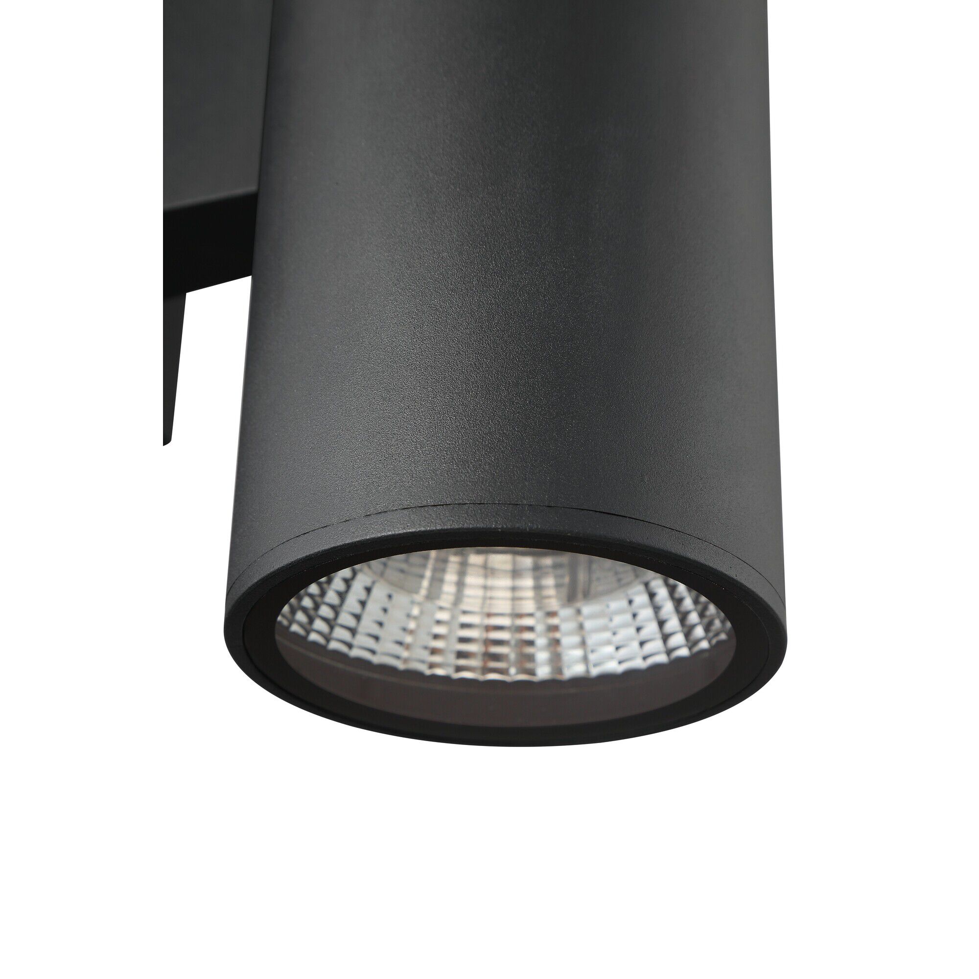 Shown in Textured Matte Black finish and Textured Black Metal shade