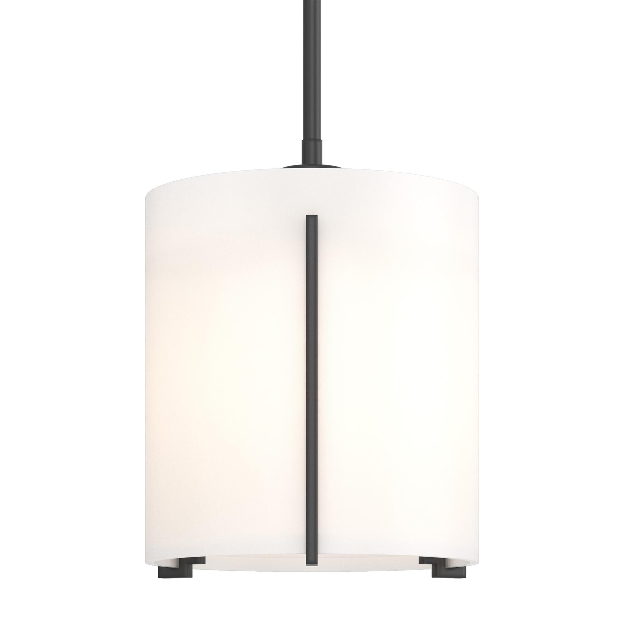 Shown in Black finish and Opal glass