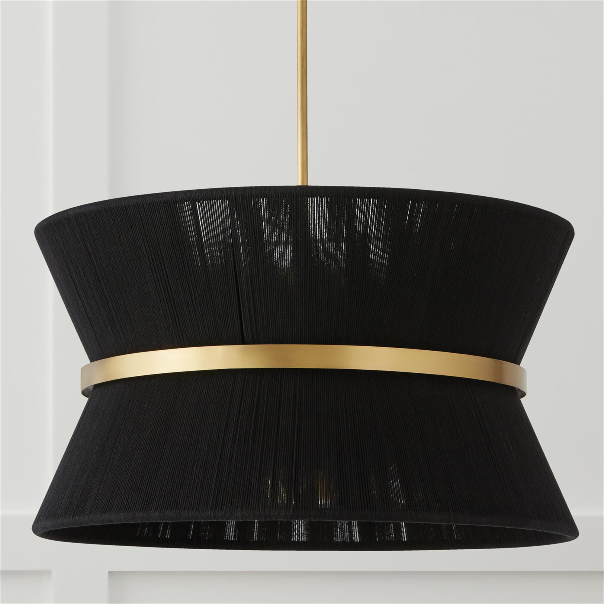 Shown in Black Rope And Patinaed Brass finish