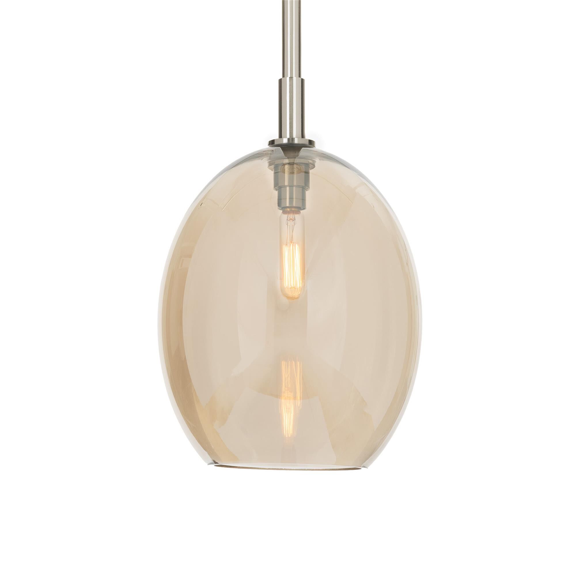 Shown in Polished Nickel finish and Champagne glass