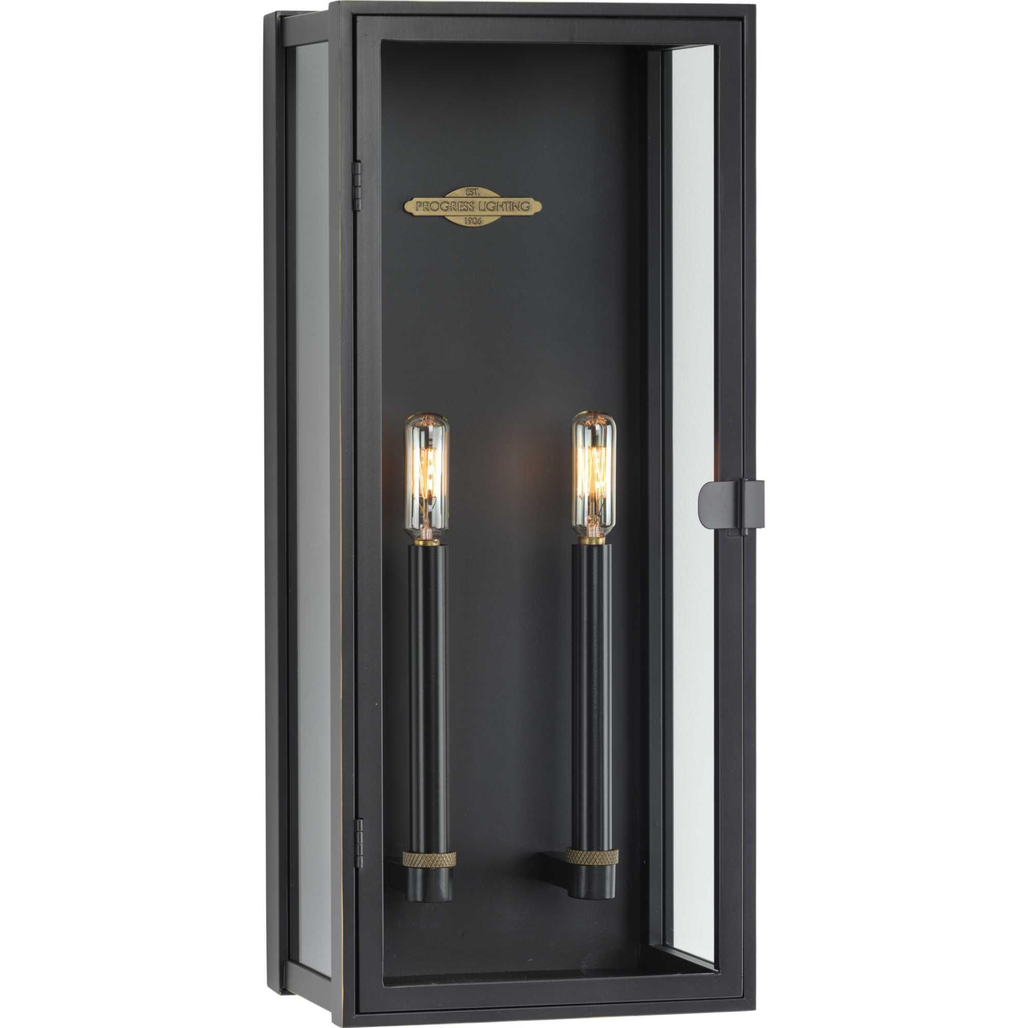 Shown in Oil Rubbed Bronze finish and Clear glass