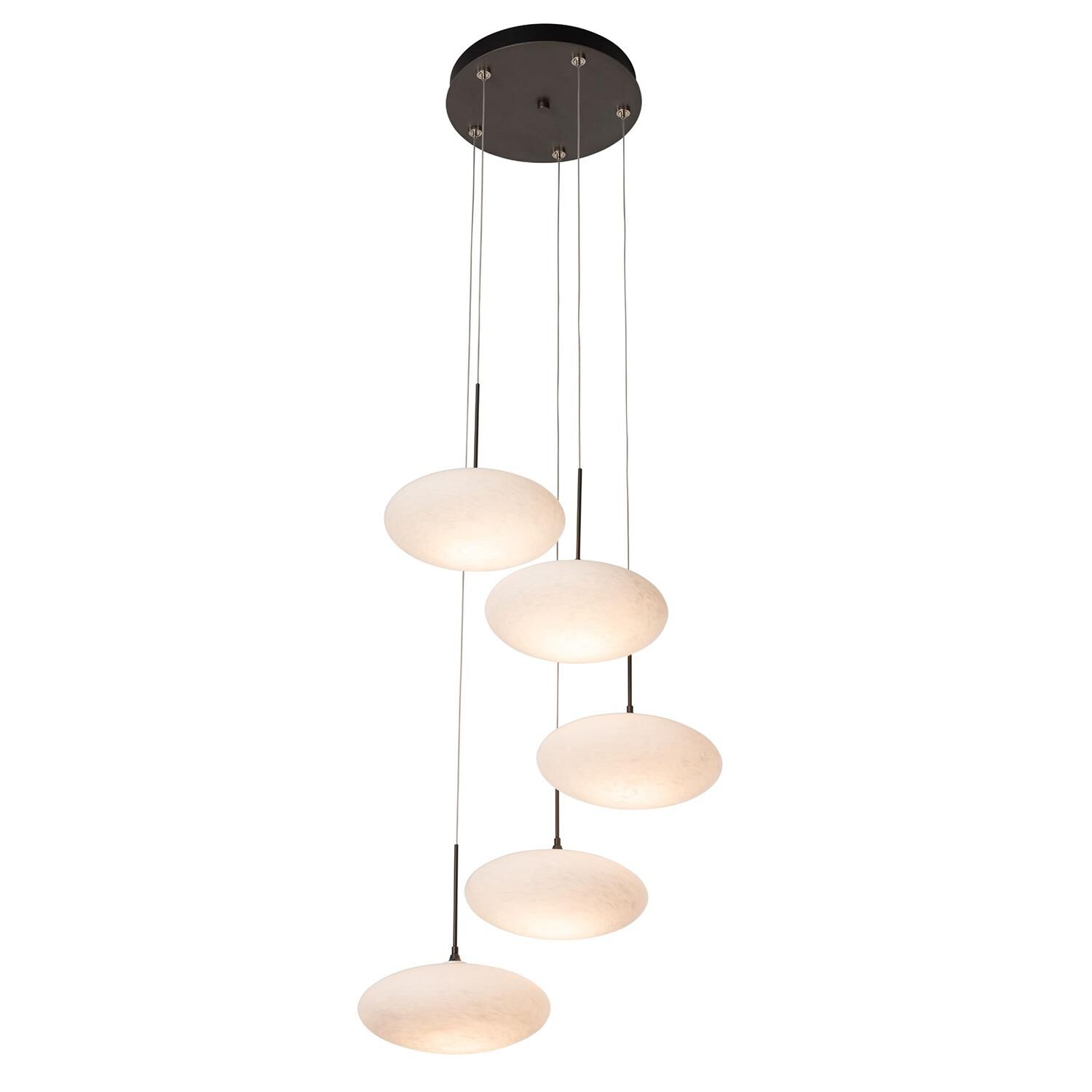 Clouds 20 Inch Multi Light Pendant by Hubbardton Forge