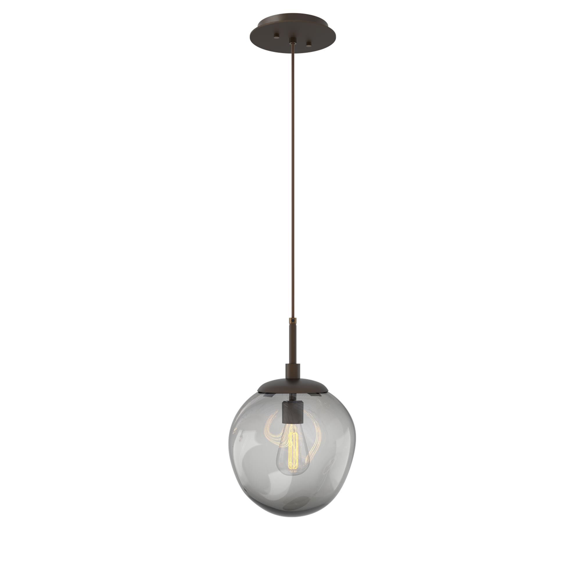 Shown in Flat Bronze finish and Blown Smoke glass