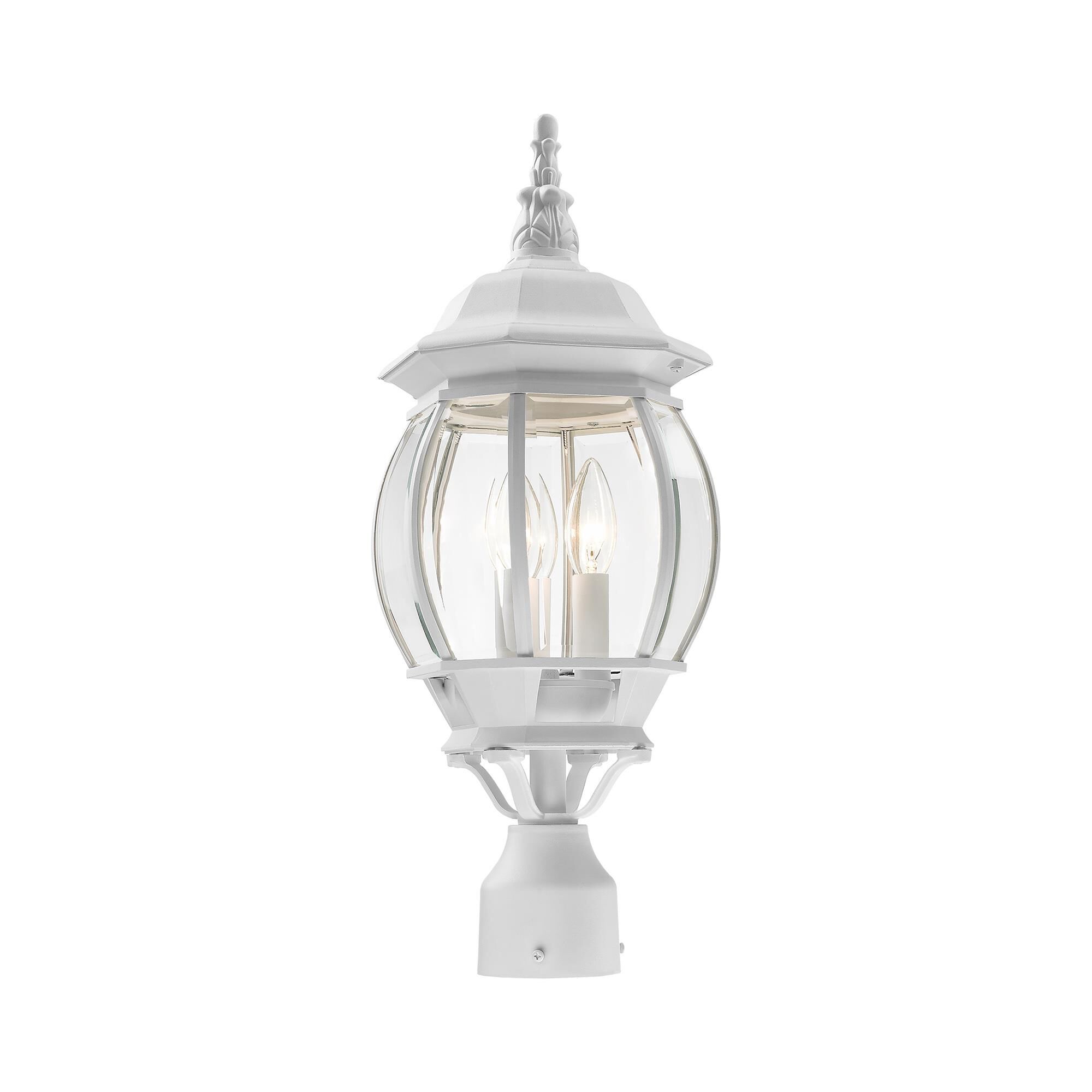 Frontenac 21 Inch Tall 3 Light Outdoor Post Lamp by Livex Lighting
