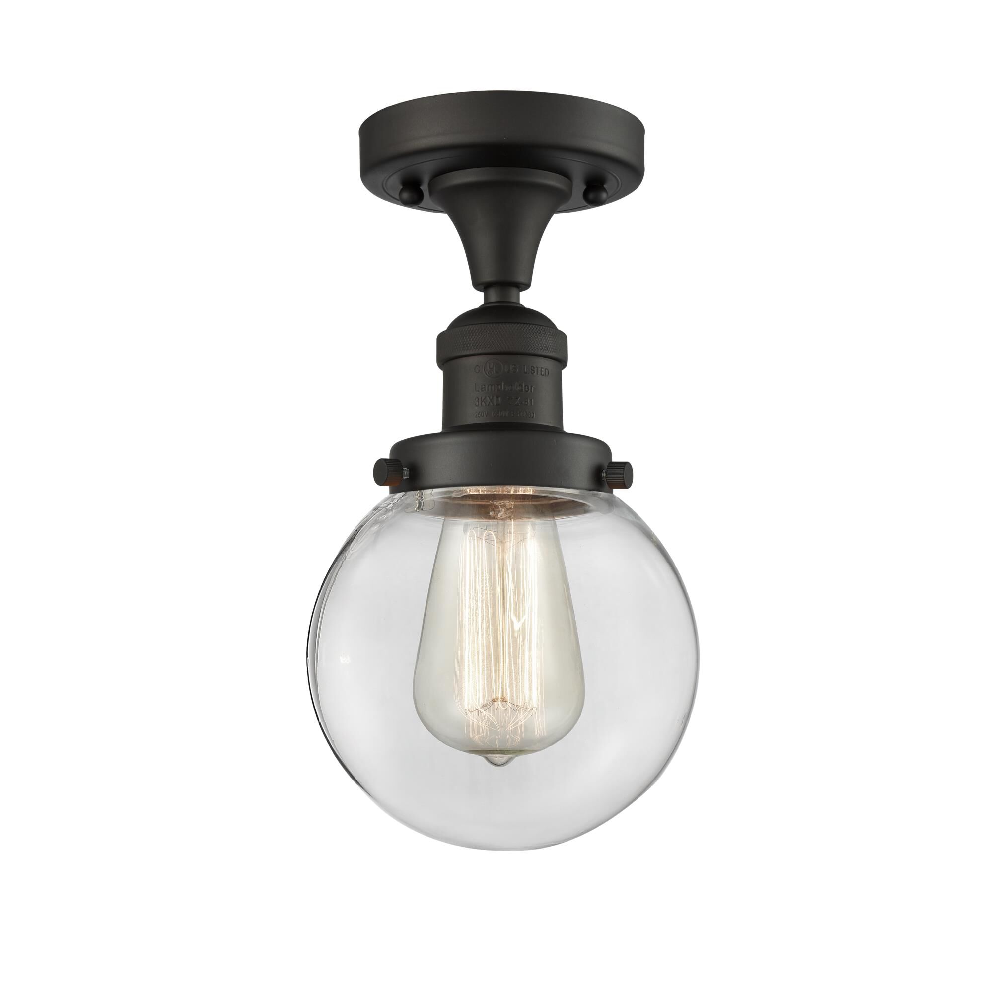 Bruno Marashlian Beacon 6 Inch 1 Light Semi Flush Mount by Innovations Lighting