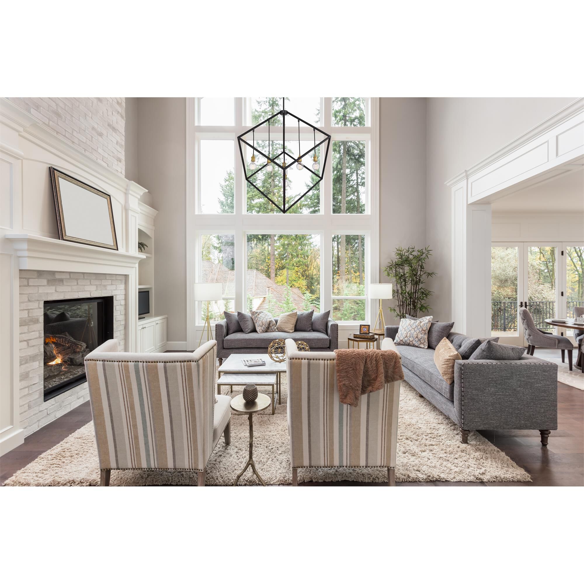 Shown in Bronze + Olde Brass finish and --- glass and --- shade