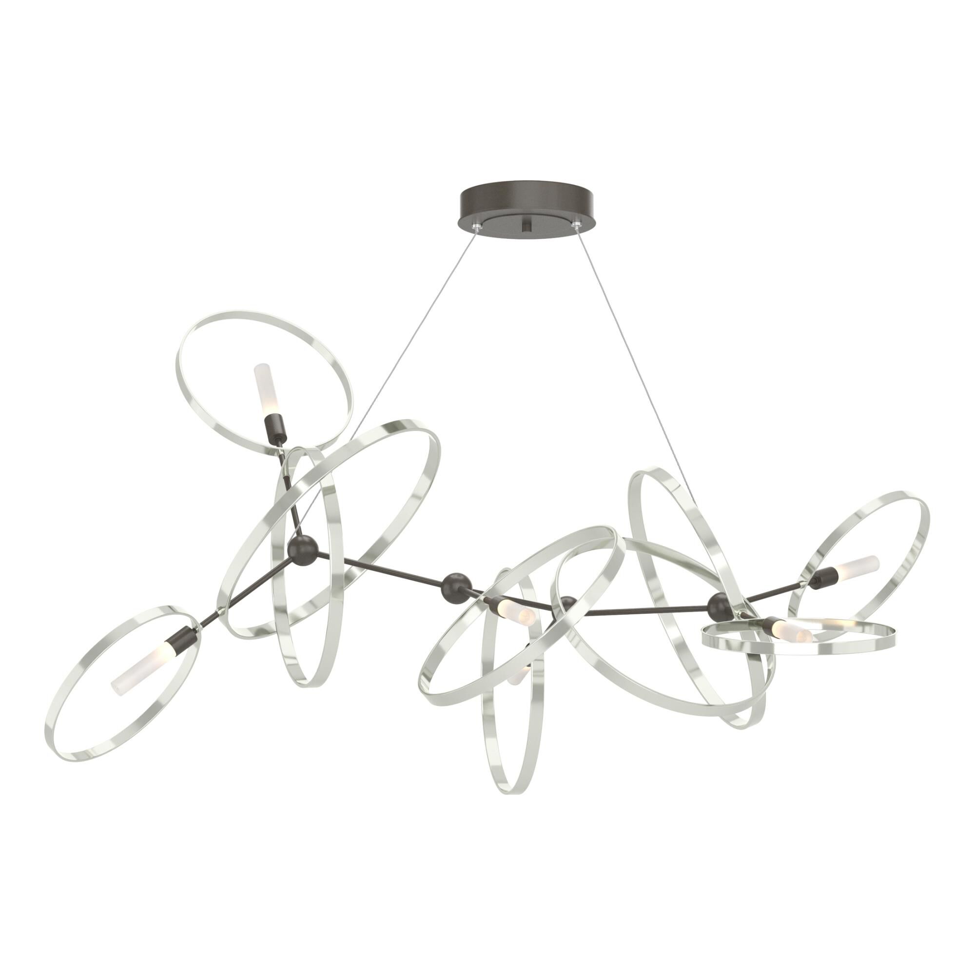 Celesse 59 Inch 6 Light Linear Suspension Light by Hubbardton Forge
