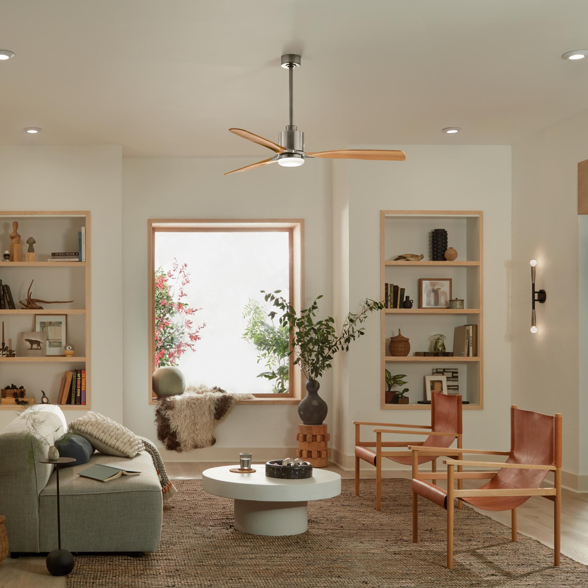 Ridley II 60 Inch Ceiling Fan with Light Kit by Kichler Lighting