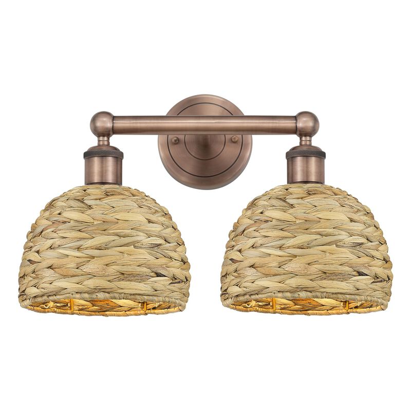 Bruno Marashlian Woven Rattan 17 Inch Bath Vanity Light by Innovations Lighting
