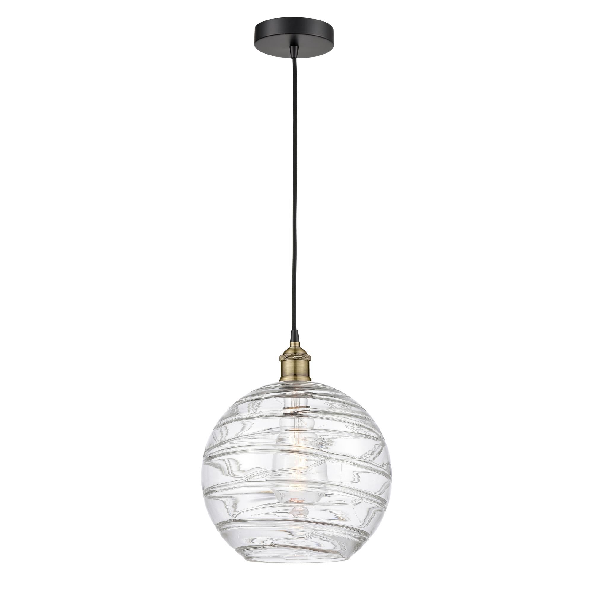 Bruno Marashlian Athens Deco Swirl 12 Inch Mini Pendant by Innovations Lighting