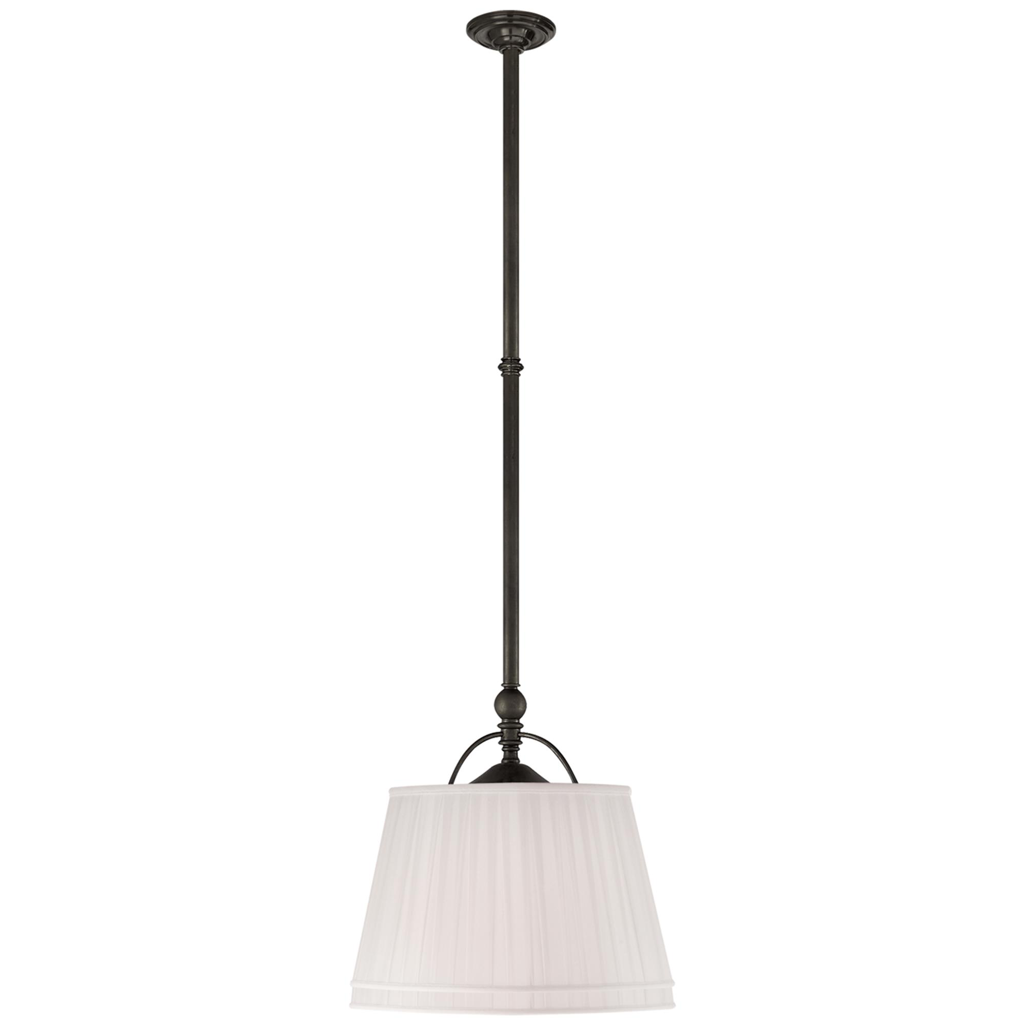 Shown in Bronze finish and Linen shade